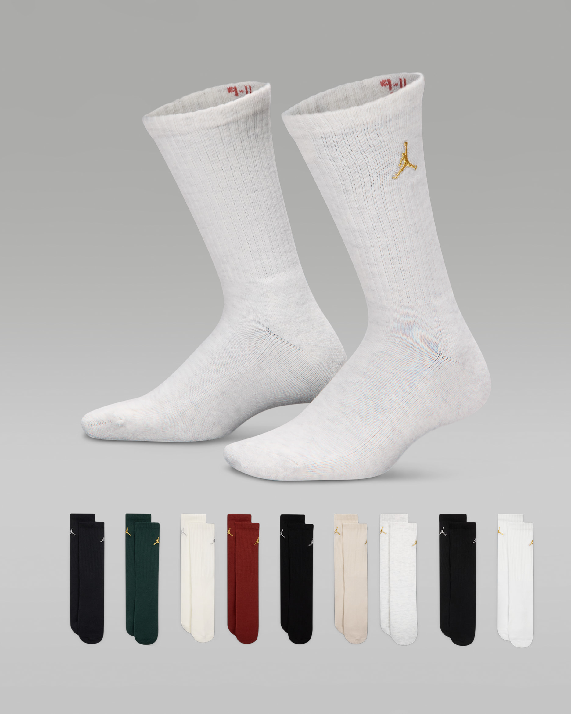 Jordan Big Kids' Holiday Crew Gift Box (9 Pairs) - Multi-Color