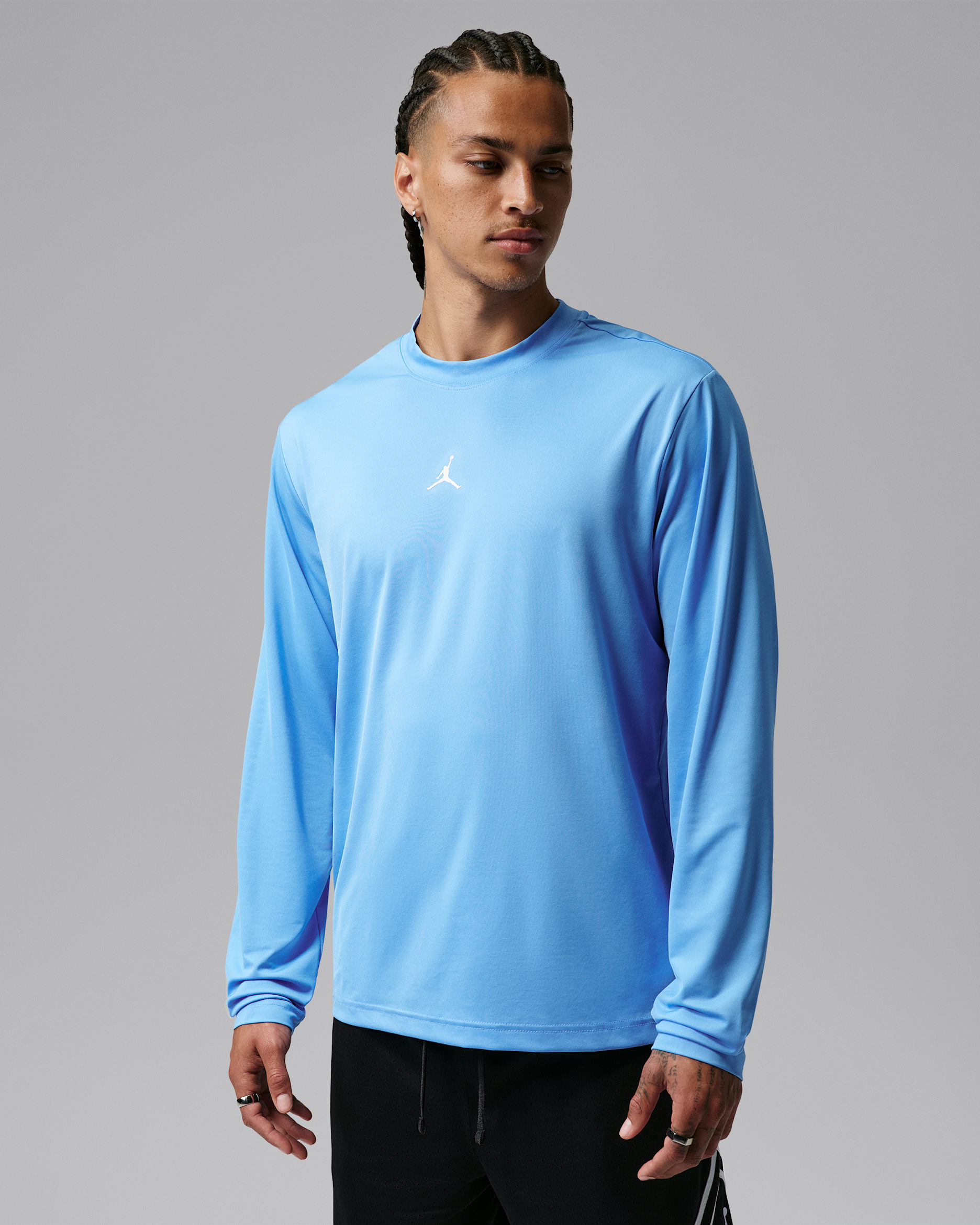 Camisola de manga comprida Dri-FIT Jordan Sport Essentials para homem - Azul University