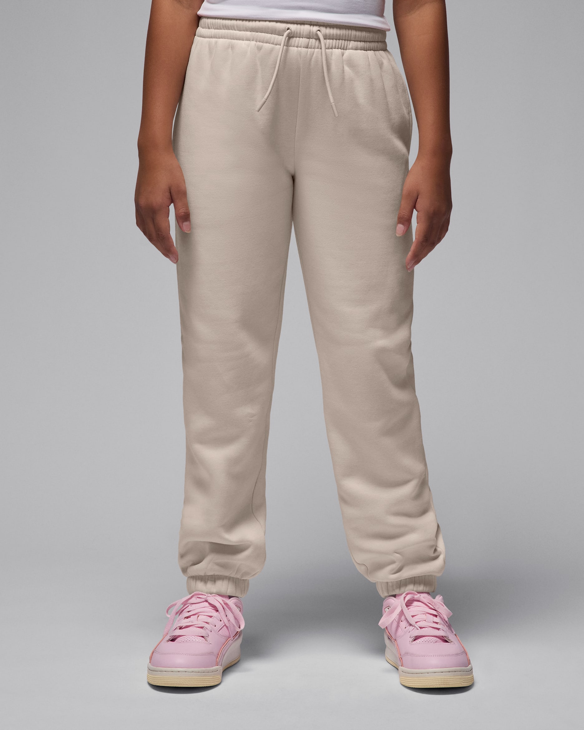 Pants para niños talla grande Jordan Brooklyn Fleece - Café claro leyenda