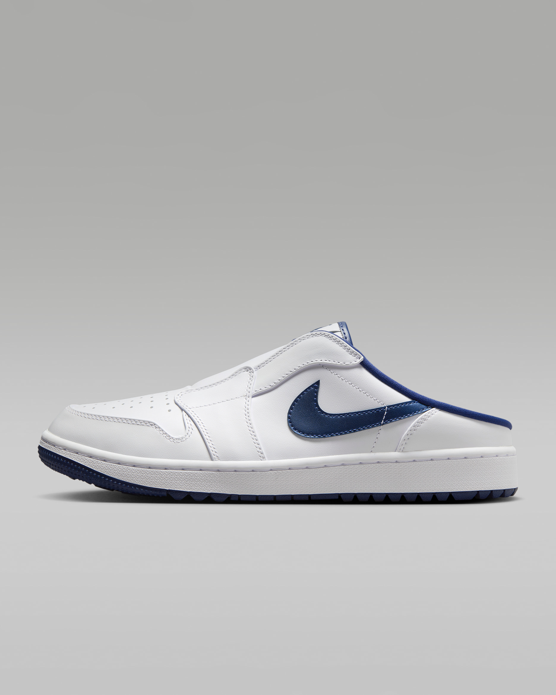 Air Jordan Mule Golf Shoes - White/Midnight Navy