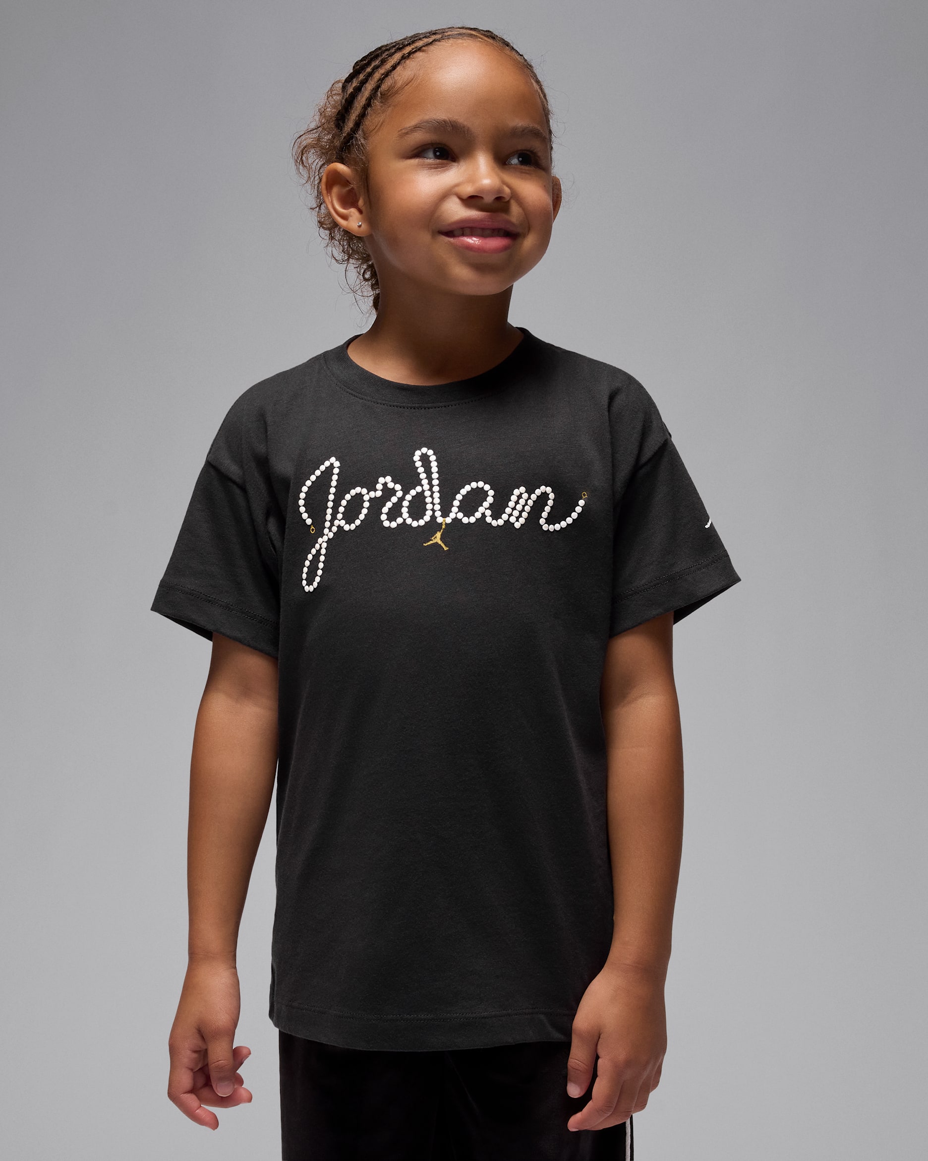 Jordan Little Kids' Pearl T-Shirt - Off Noir