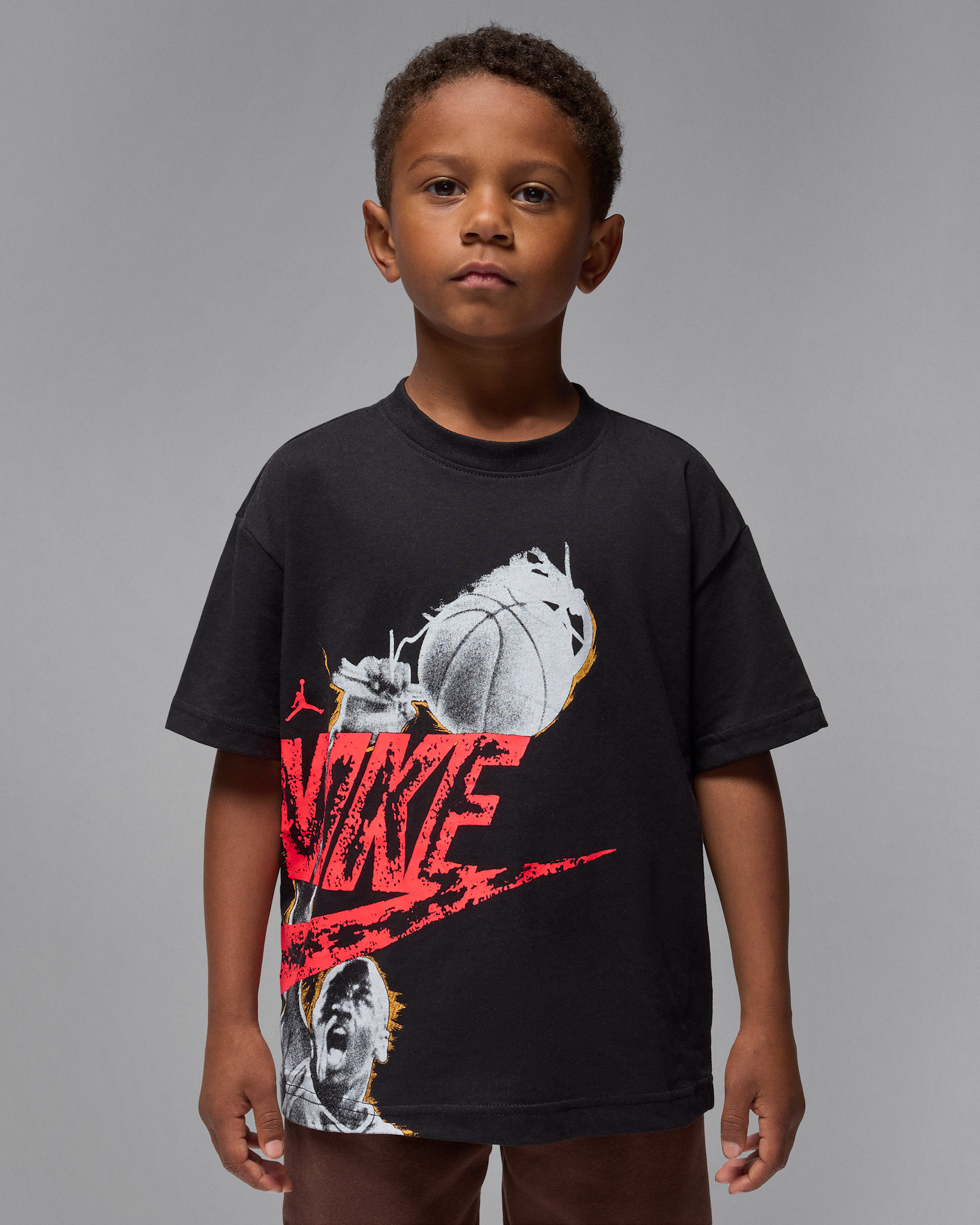 Playera Reissue para niños talla pequeña Jordan - Negro