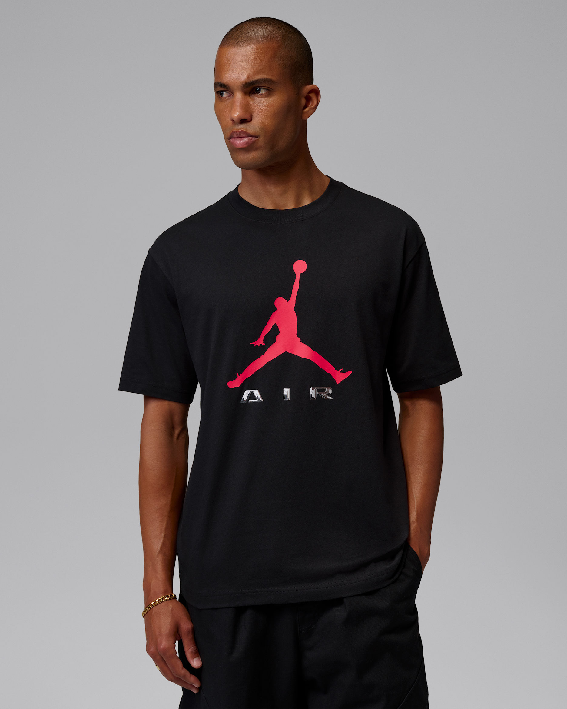 Jordan Brooklyn T-skjorte til herre - Svart/University Red