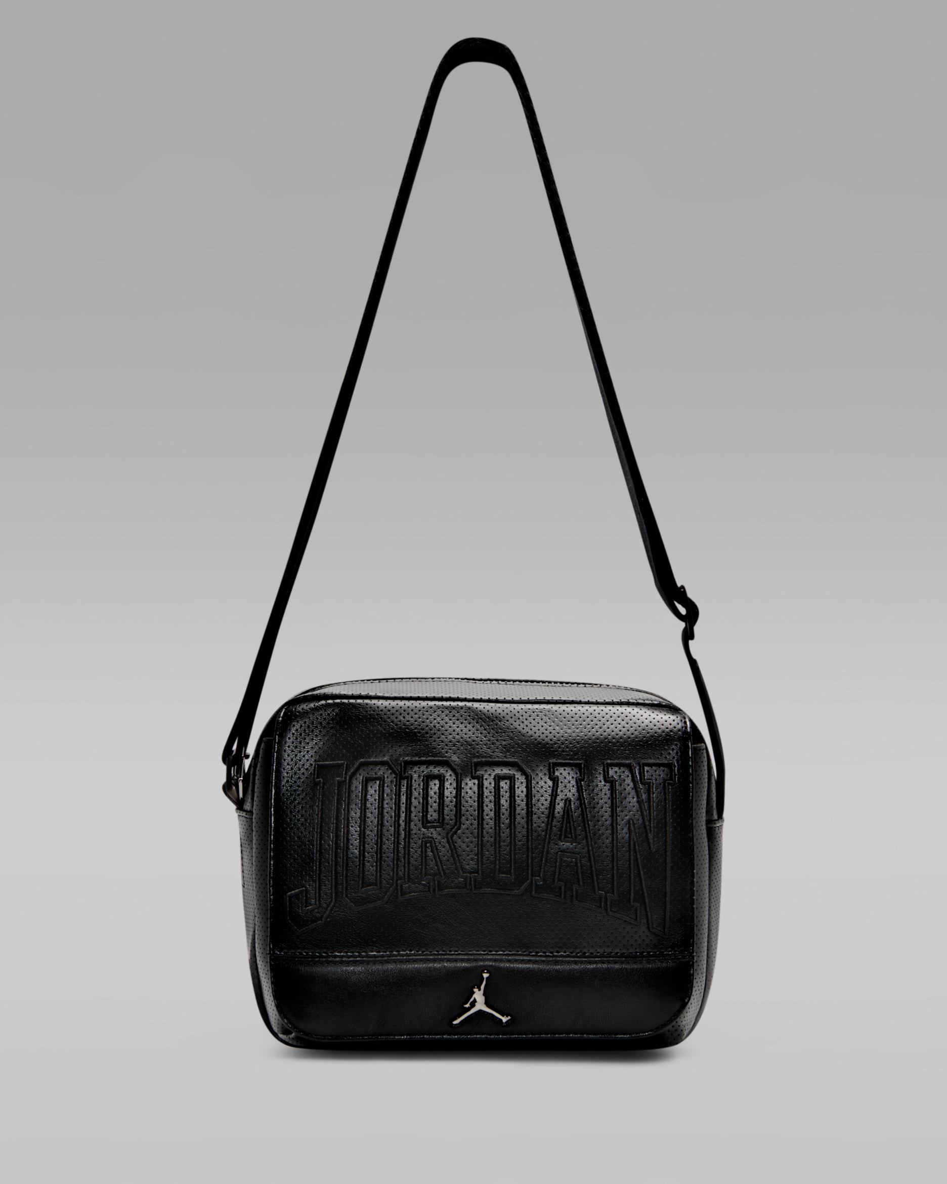 Perforowana listonoszka Jordan (3,6 l) - Czerń