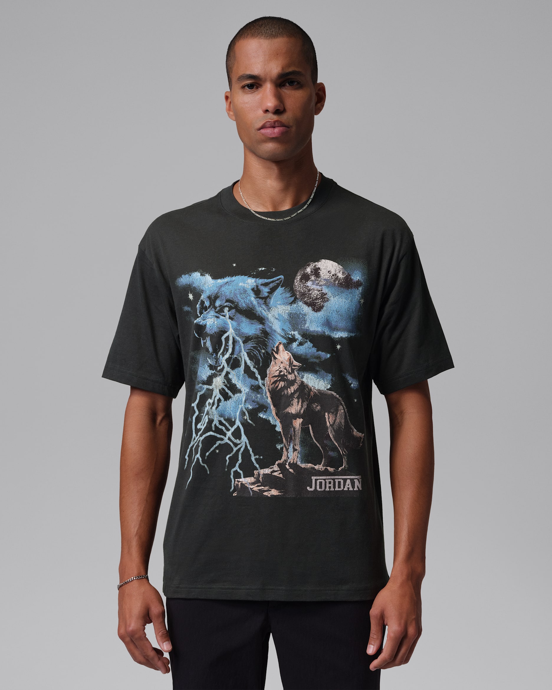 Pánské tričko s potiskem Jordan - Off Noir
