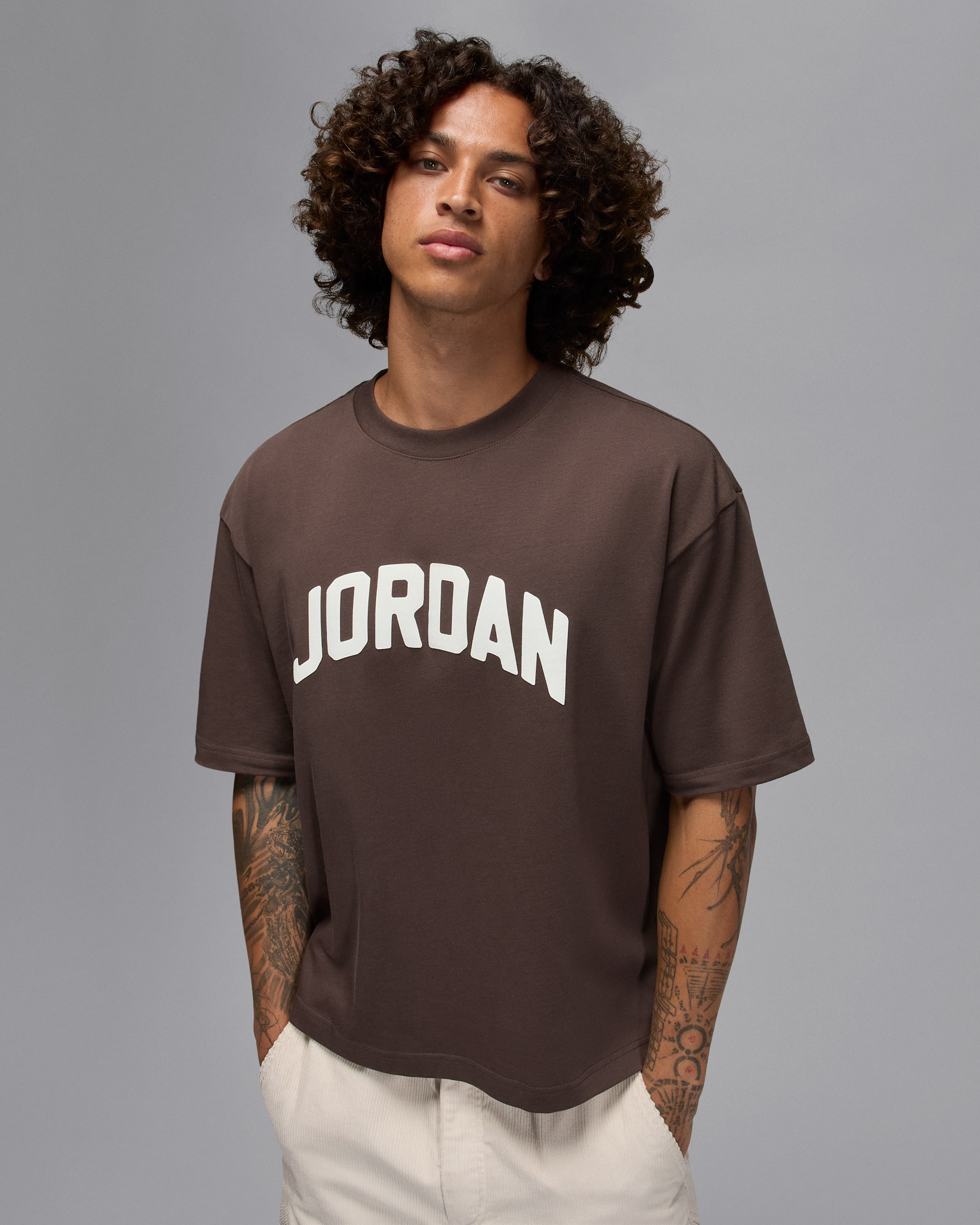 Jordan Flight Essentials Men's T-Shirt - Baroque Brown/Sail