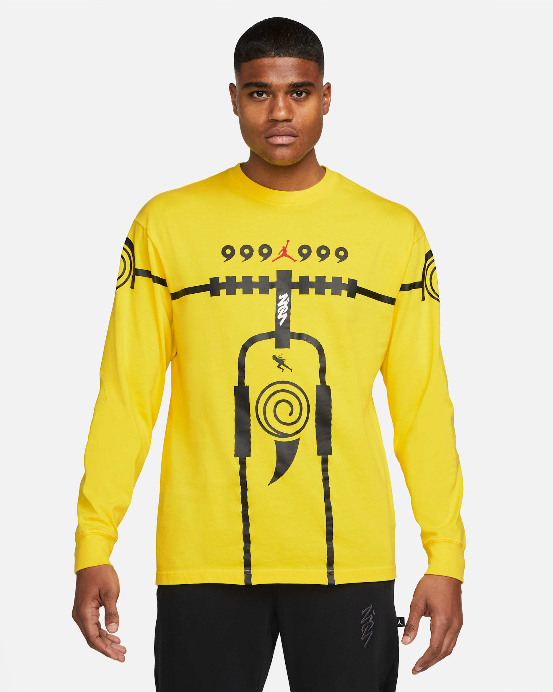 Zion x Naruto Men's Long-sleeve T-shirt - Lemon Wash