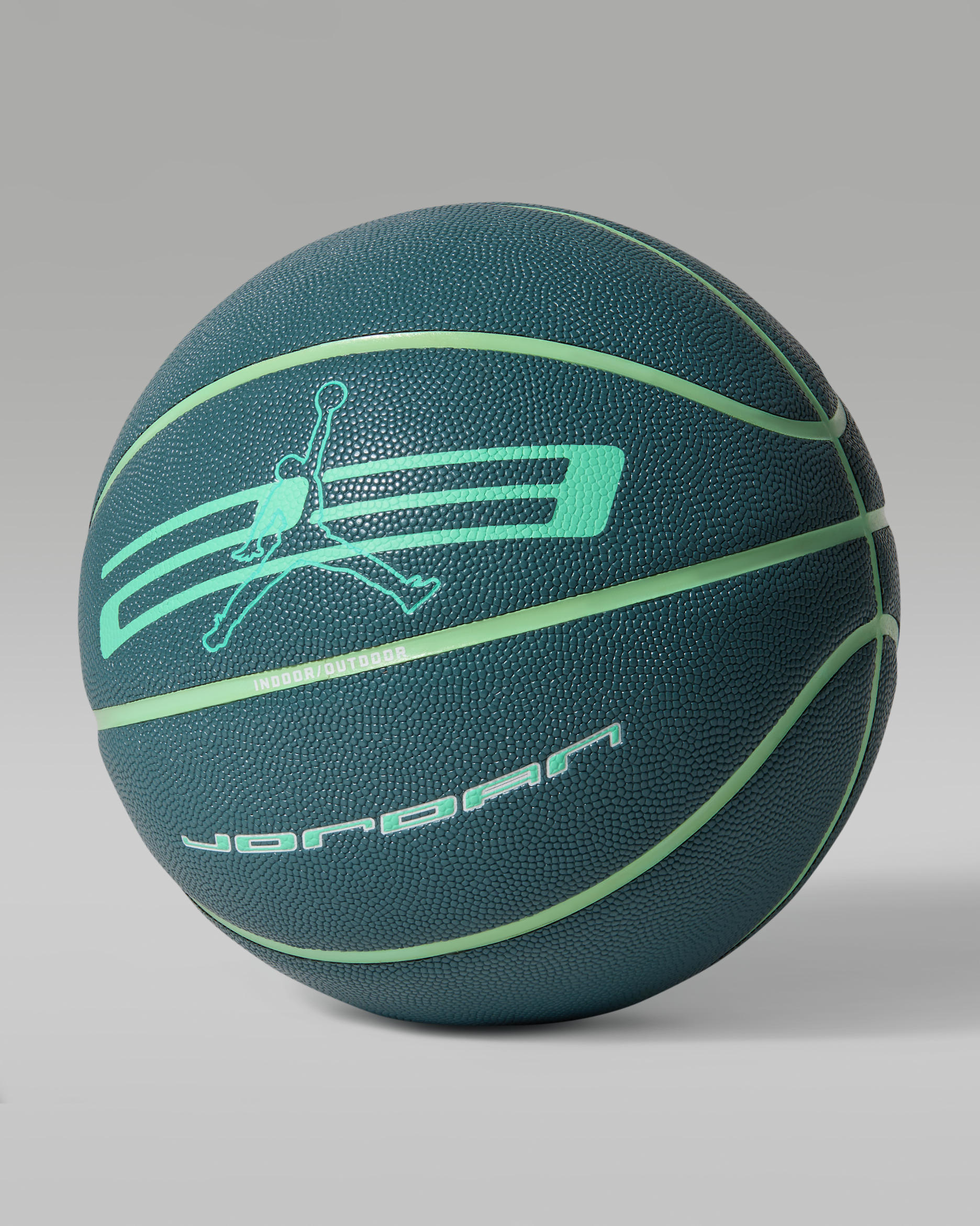 Balón de básquetbol (desinflado) Jordan Ultimate 2.0 8P - Verde ceniza/Verde resplandor/Blanco/Verde resplandor