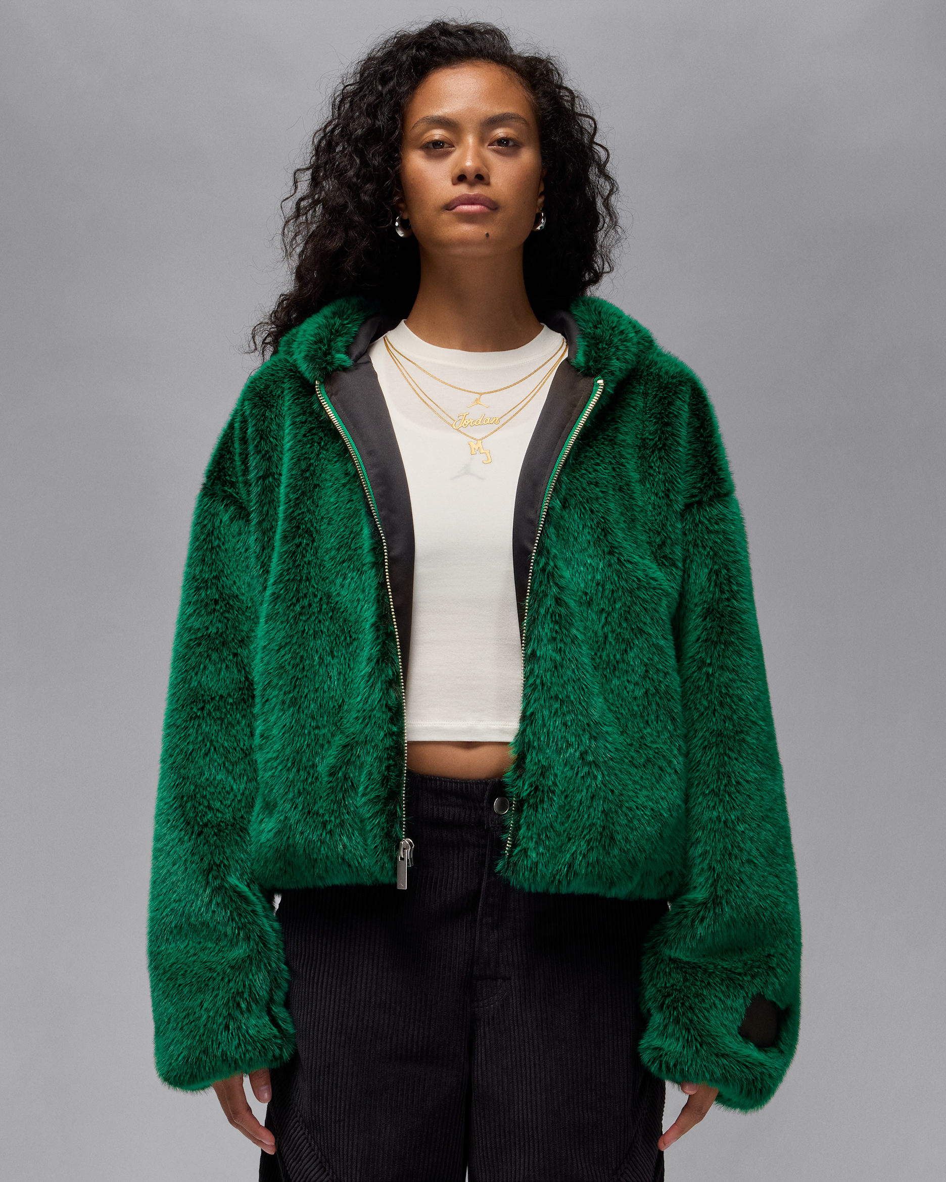 Air Jordan damejakke med hette - Malachite