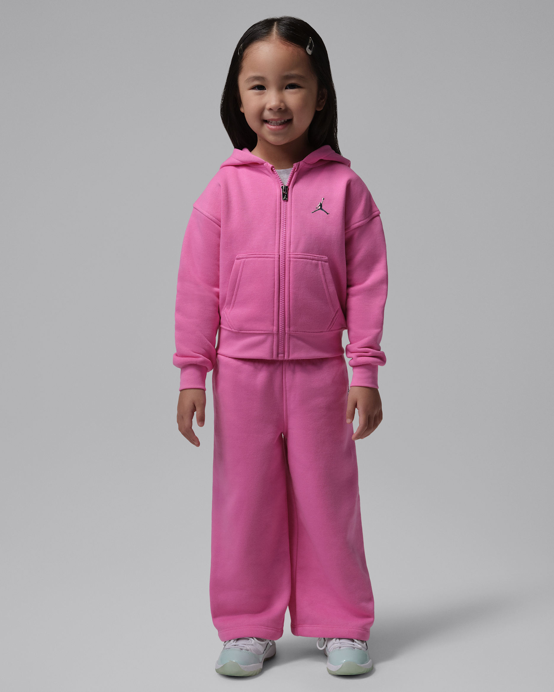 Jordan Brooklyn Fleece Toddler 2-Piece Full-Zip Hoodie Set - Playful Pink