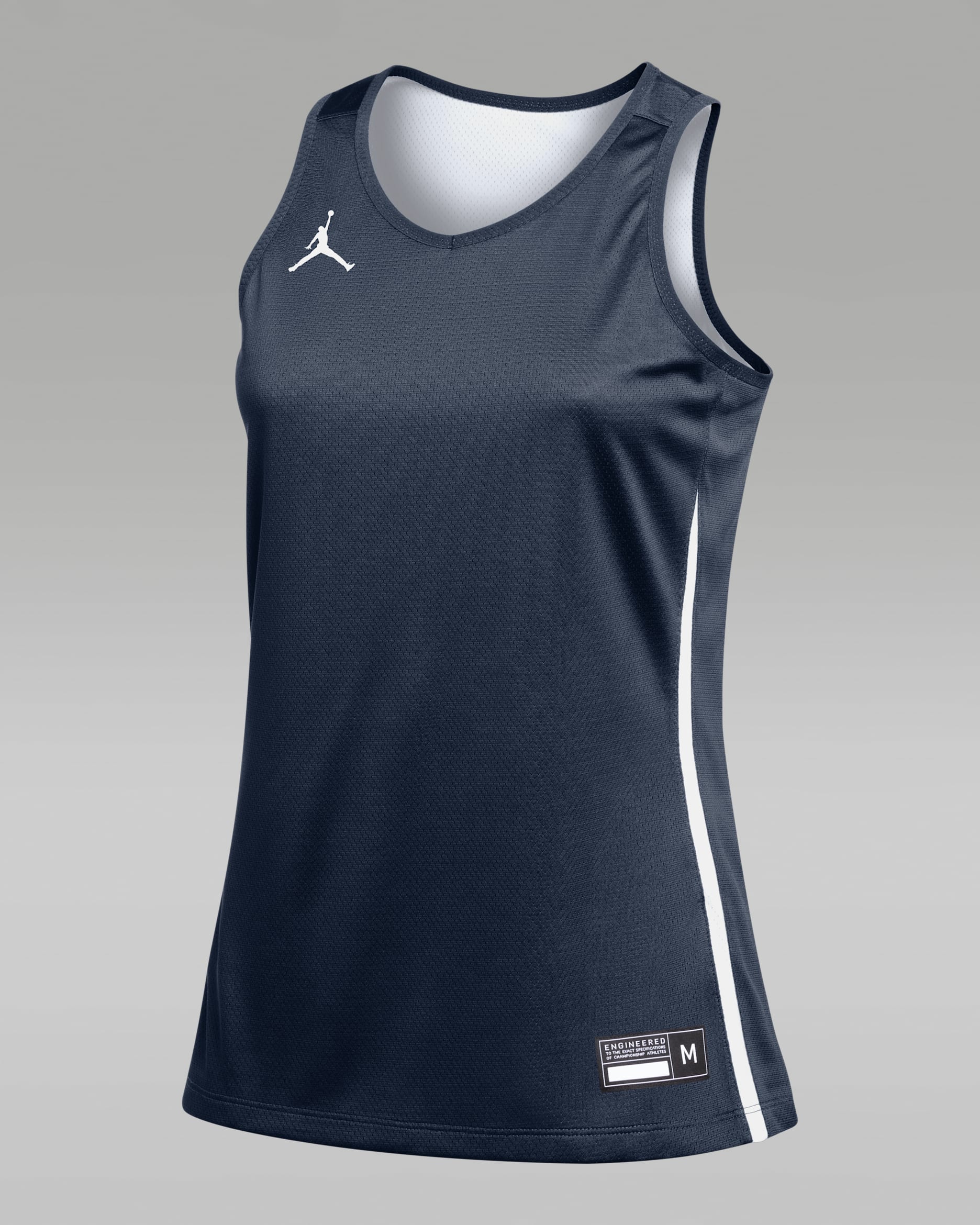 ジョーダン Dri-FIT プラクティス ジャージー ウィメンズ リバーシブル バスケットボールジャージー (ストック) - カレッジネイビー/ホワイト/ホワイト
