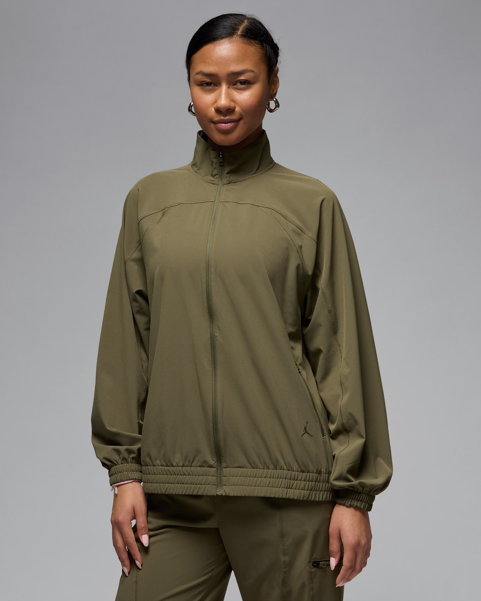 Jordan Sport Women's Dri-FIT Woven Jacket - Medium Olive/Cargo Khaki