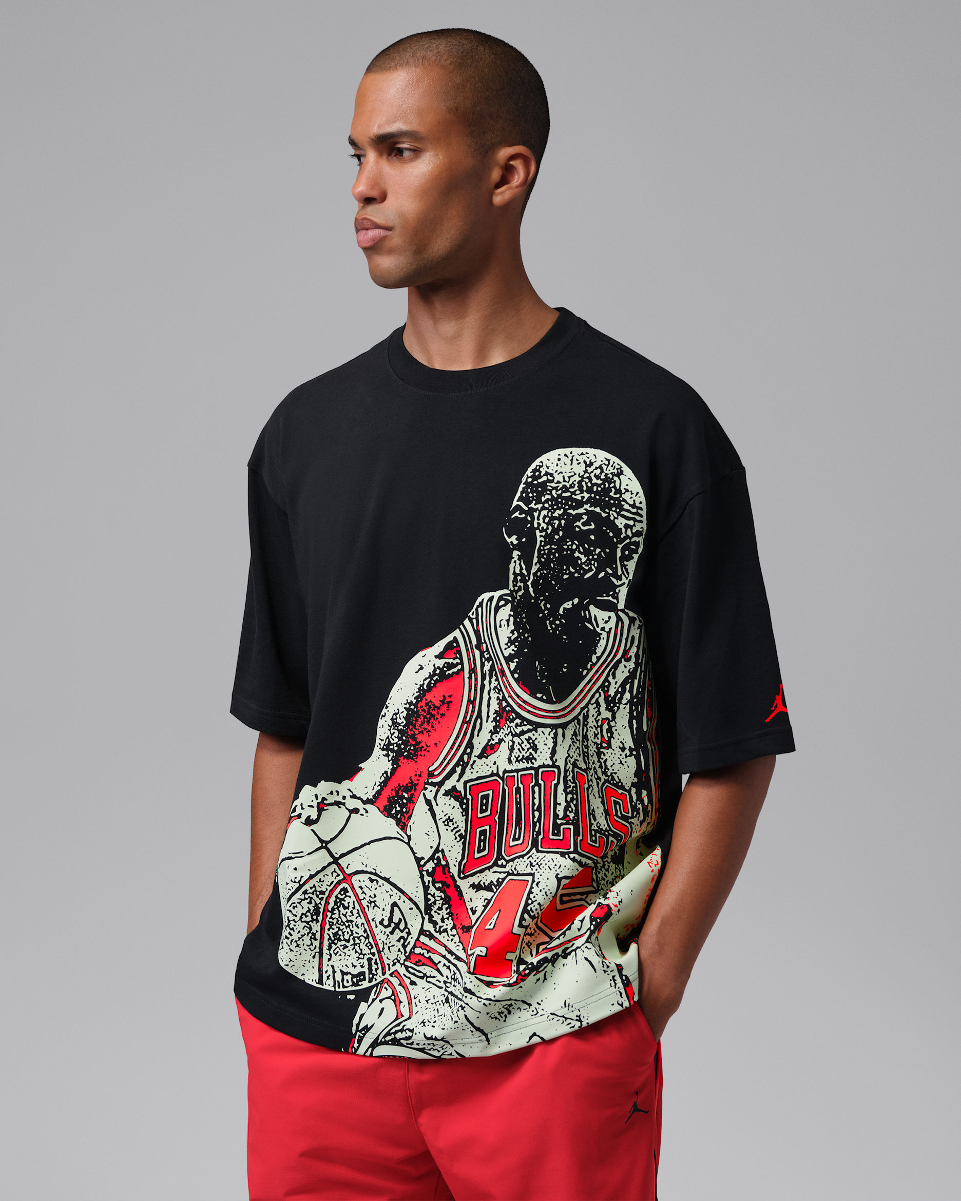 Jordan Sport Men's Dri-FIT Graphic T-Shirt - Black/Volt Tint
