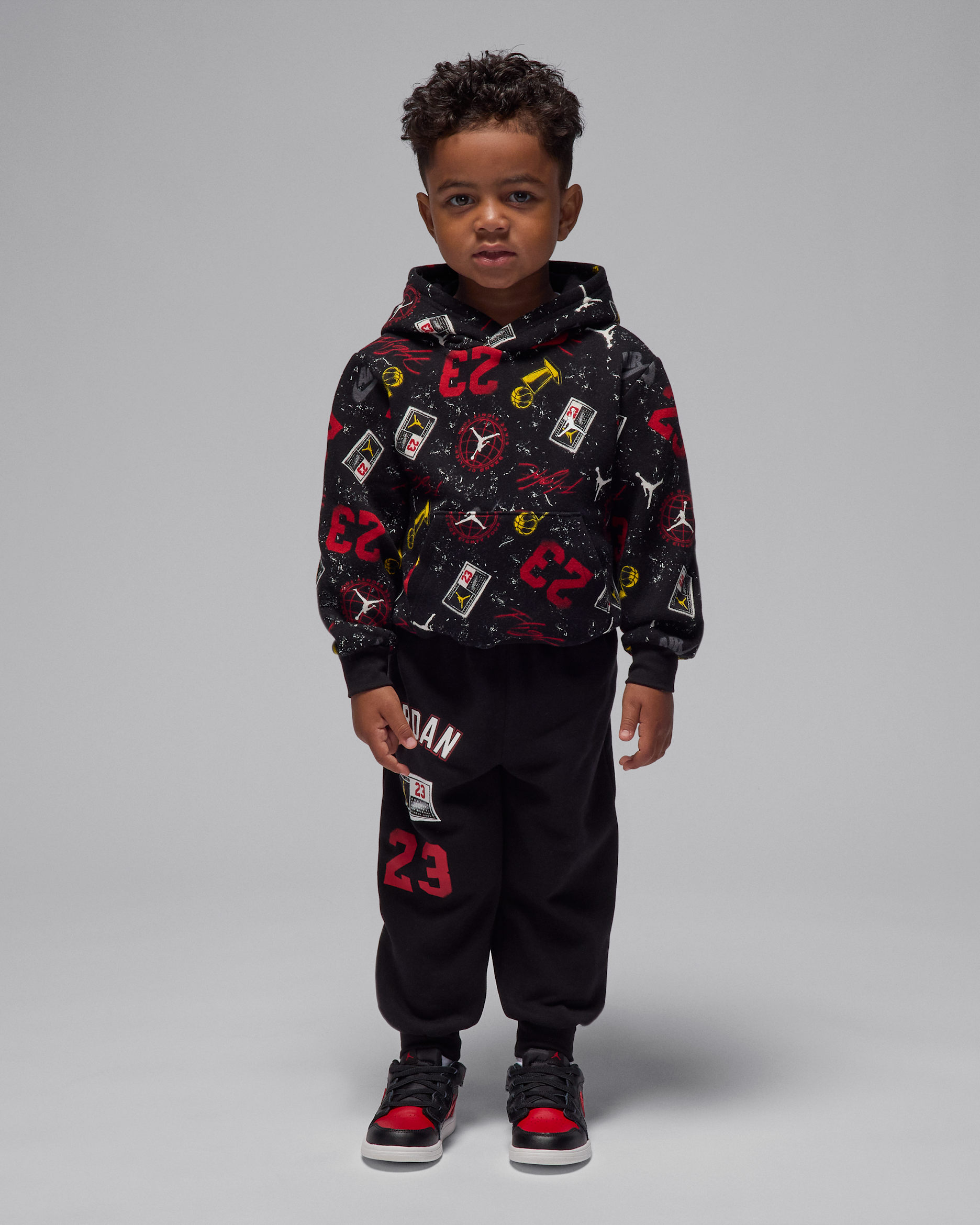 Jordan Toddler Street Champ 2-Piece Pullover Hoodie Set - Black