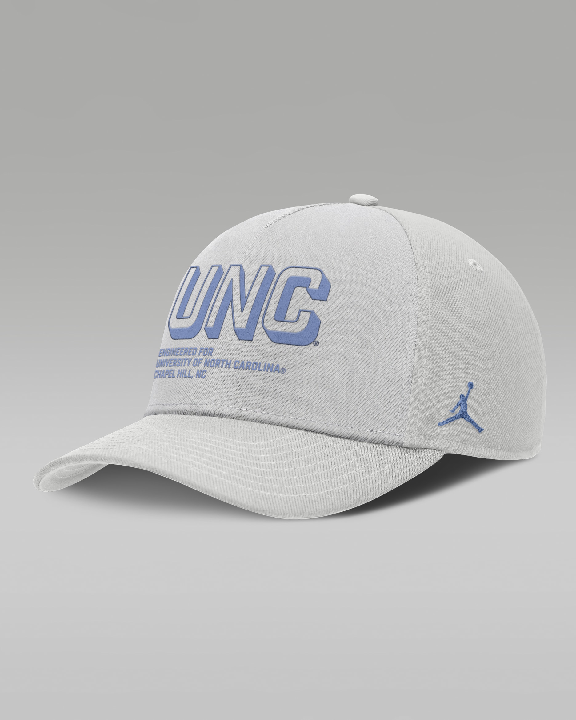 North Carolina On-Field Primetime Rise Men's Jordan Brand College Adjustable Hat - Grey