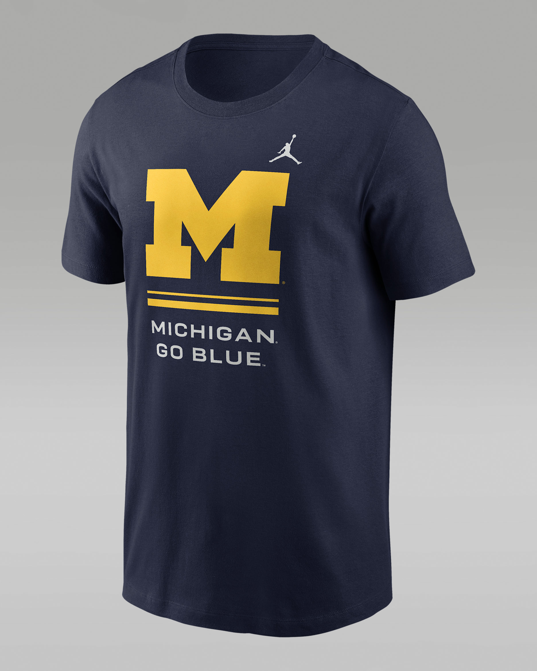 Michigan Sideline Men's Jordan Brand Dri-FIT College T-Shirt - College Navy