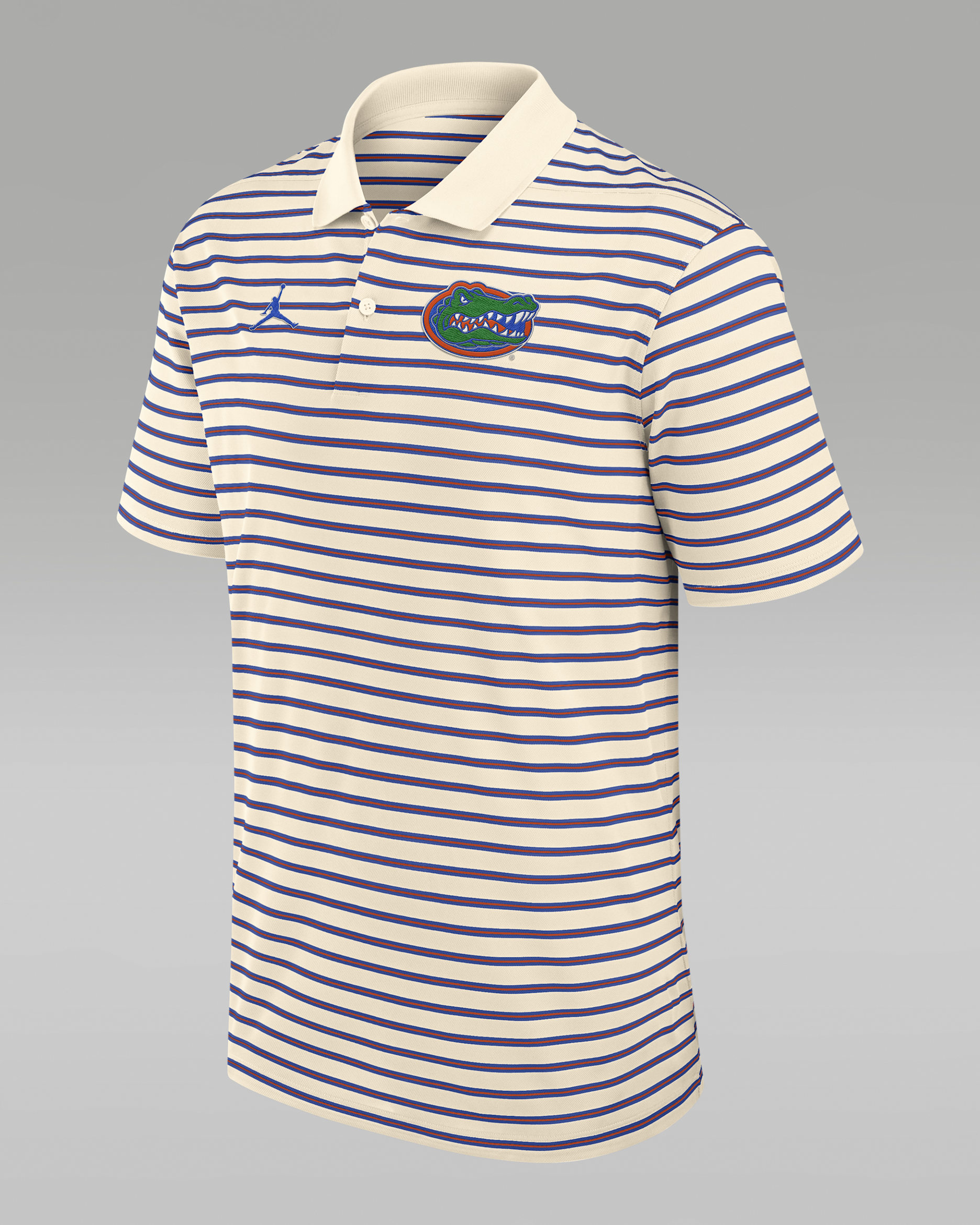 Florida Striped Men's Jordan Brand Dri-FIT College Polo - Tan/Beige