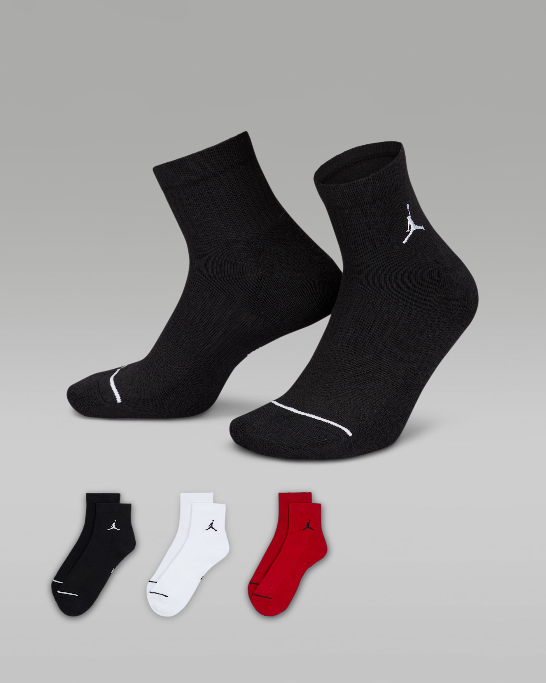ถุงเท้าหุ้มข้อ Jordan Everyday (3 คู่) - หลายสี