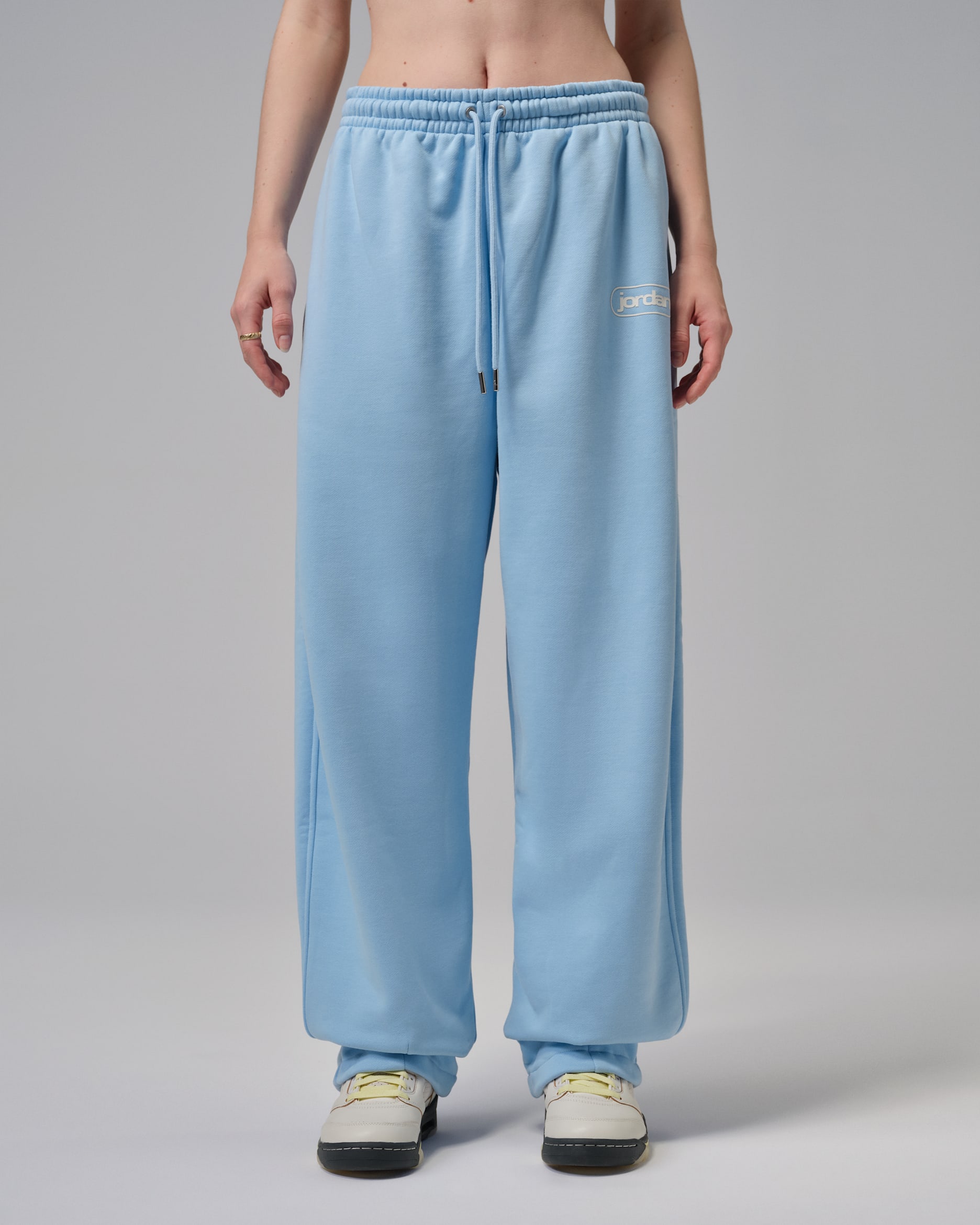 Pants sueltos para mujer Jordan Flight Fleece - Azul psíquico/Vela