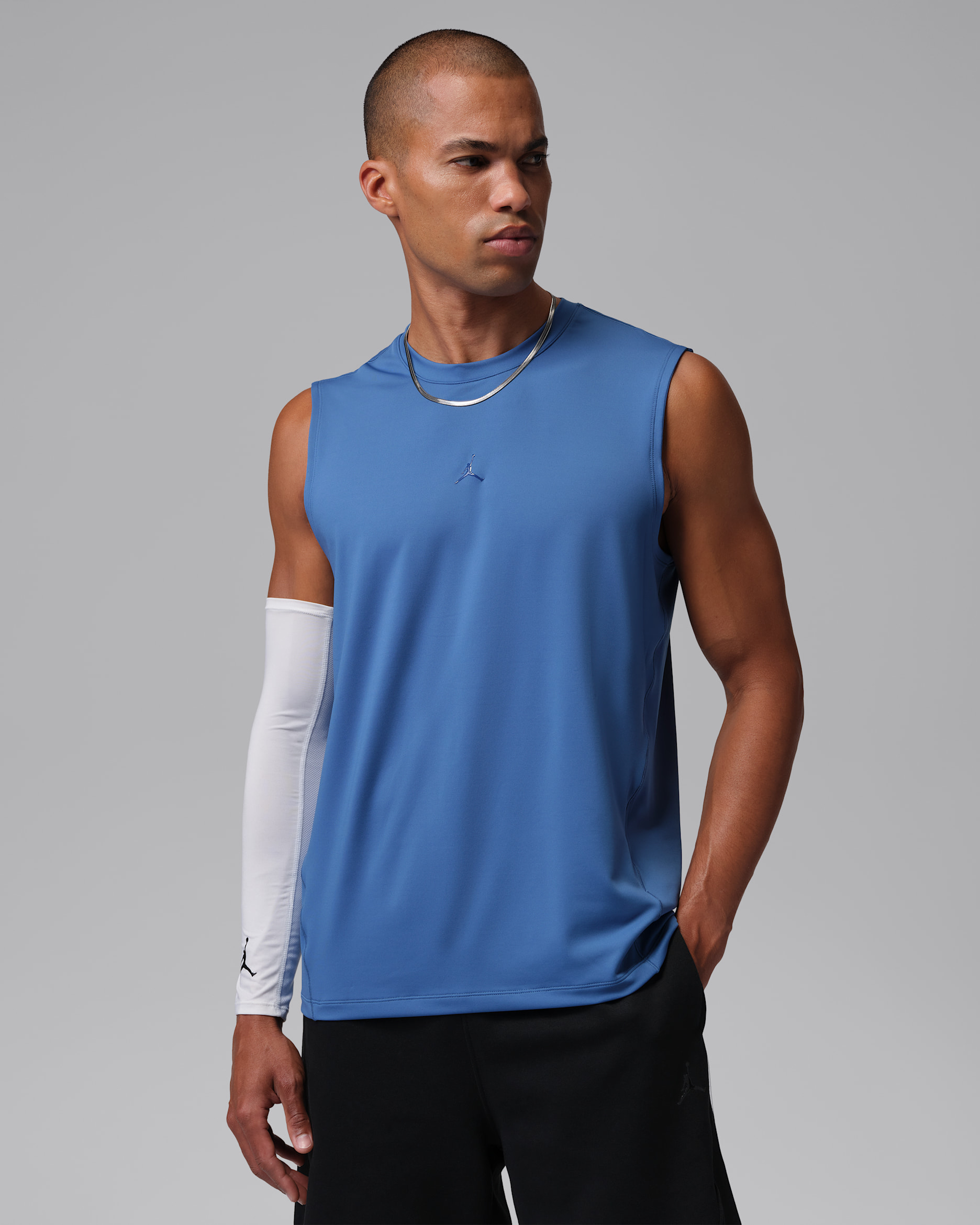 Maglia senza maniche Dri-FIT Jordan Sport Flightweight – Uomo - True Blue/Nero
