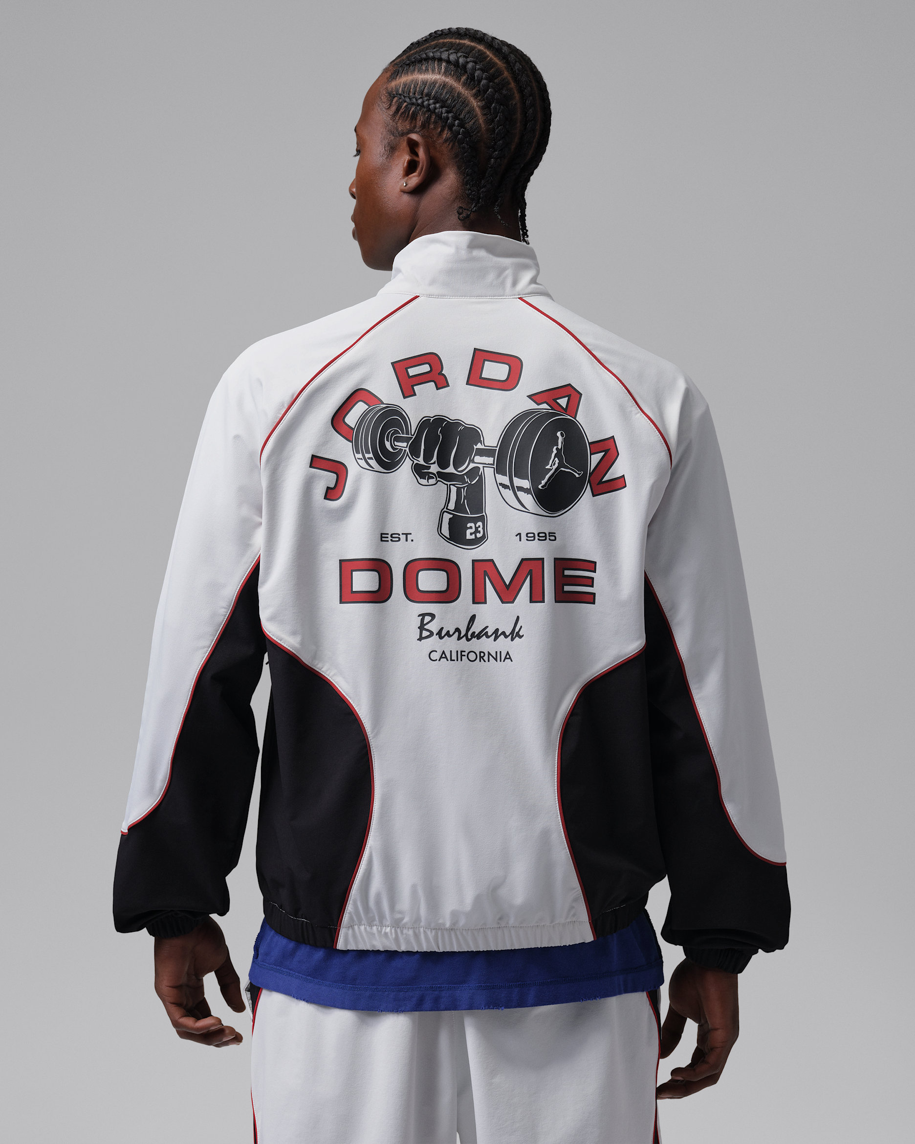 Jordan Sport Dome Jam Erkek Ceketi - Summit White/Siyah/Varsity Red