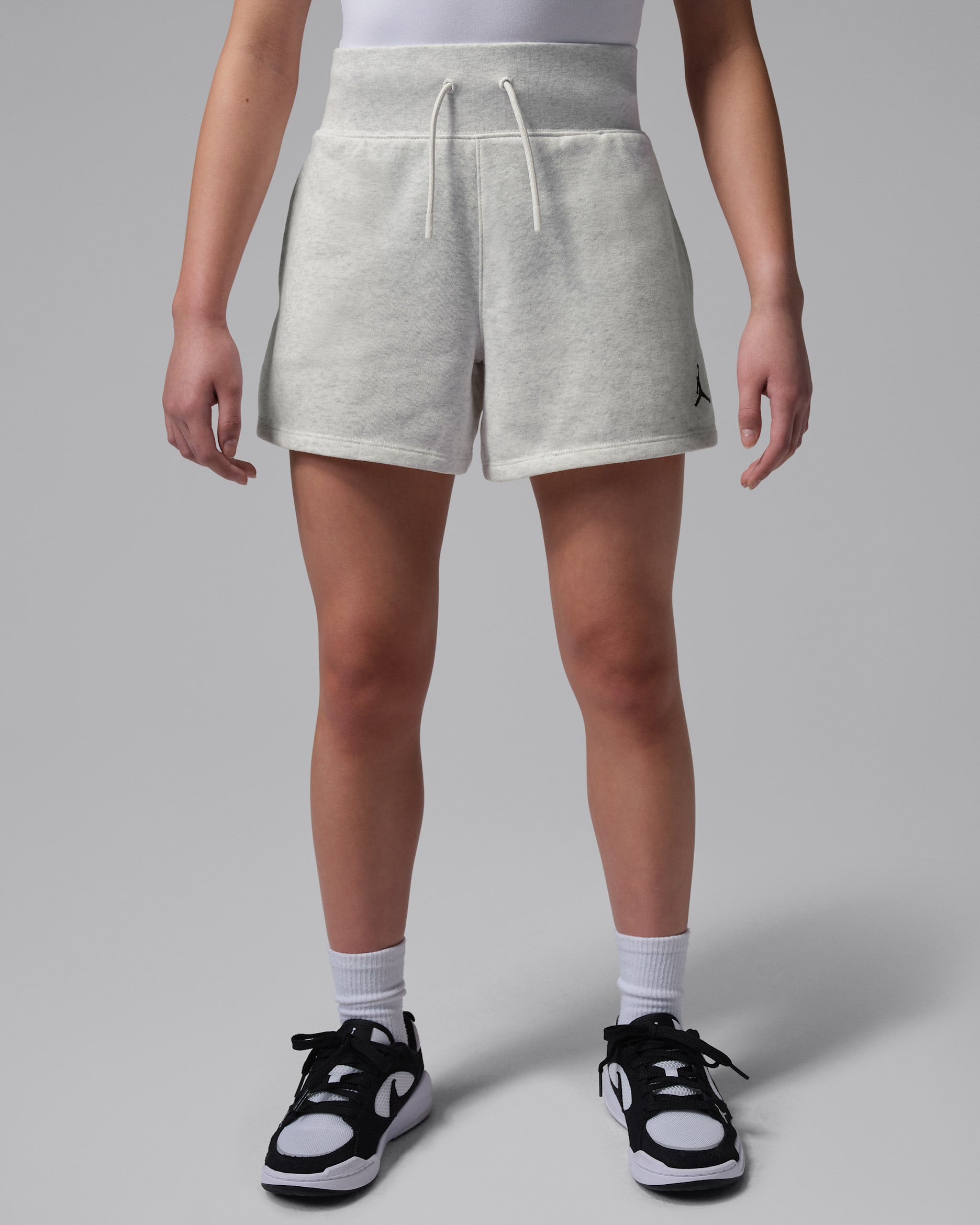 조던 브루클린 프렌치 테리 주니어 쇼츠 - 버치 헤더