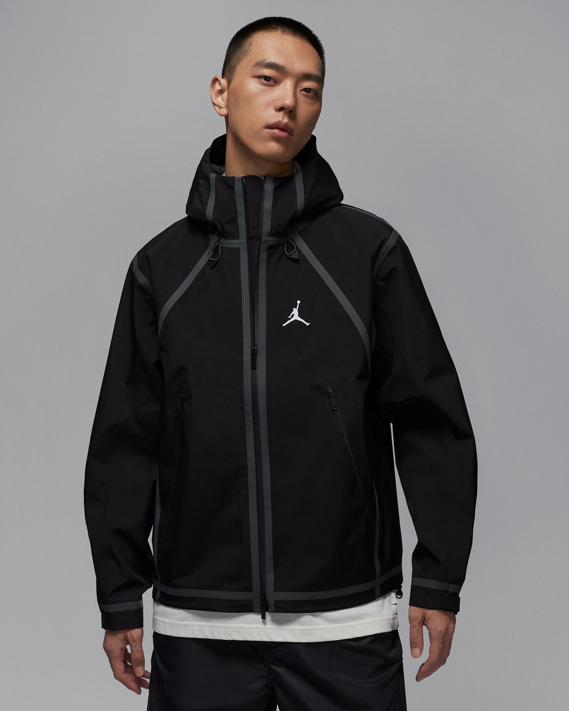 조던 플라이트 남성 마운틴사이드 GORE-TEX 재킷 - 블랙/화이트