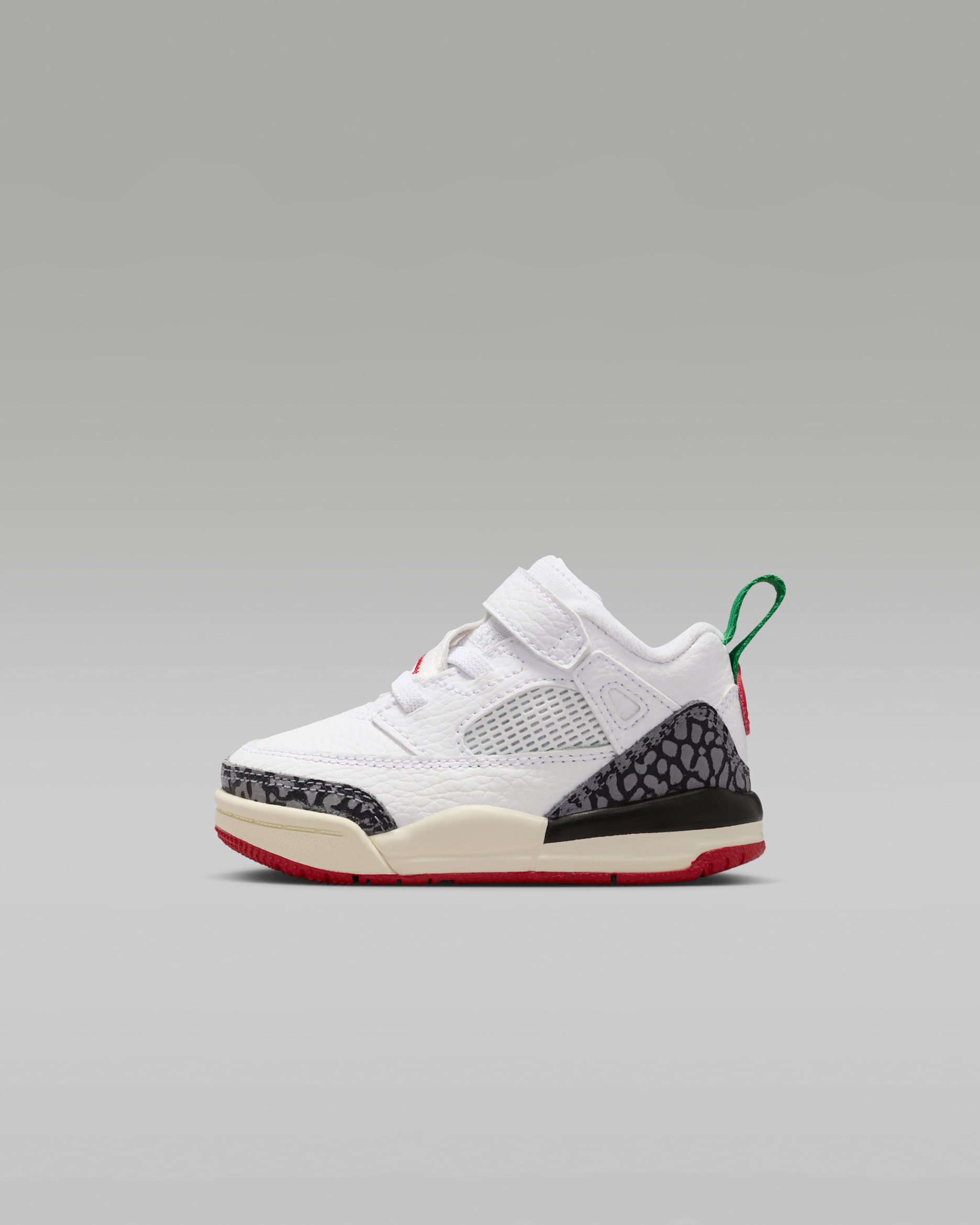 Jordan Spizike Low Baby/Toddler Shoes - White/Coconut Milk/Black/Varsity Red