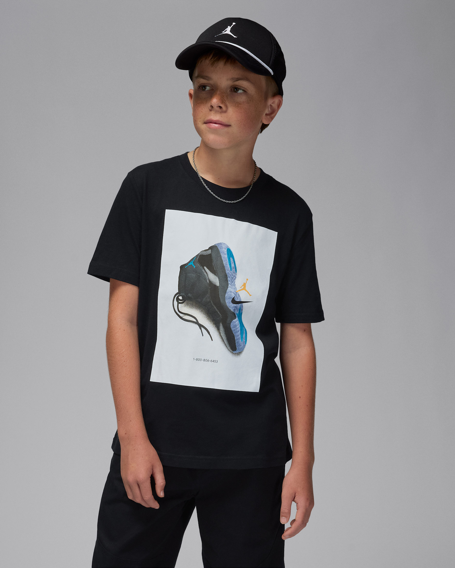 Jordan Big Kids' AJ11 Gamma T-Shirt - Black