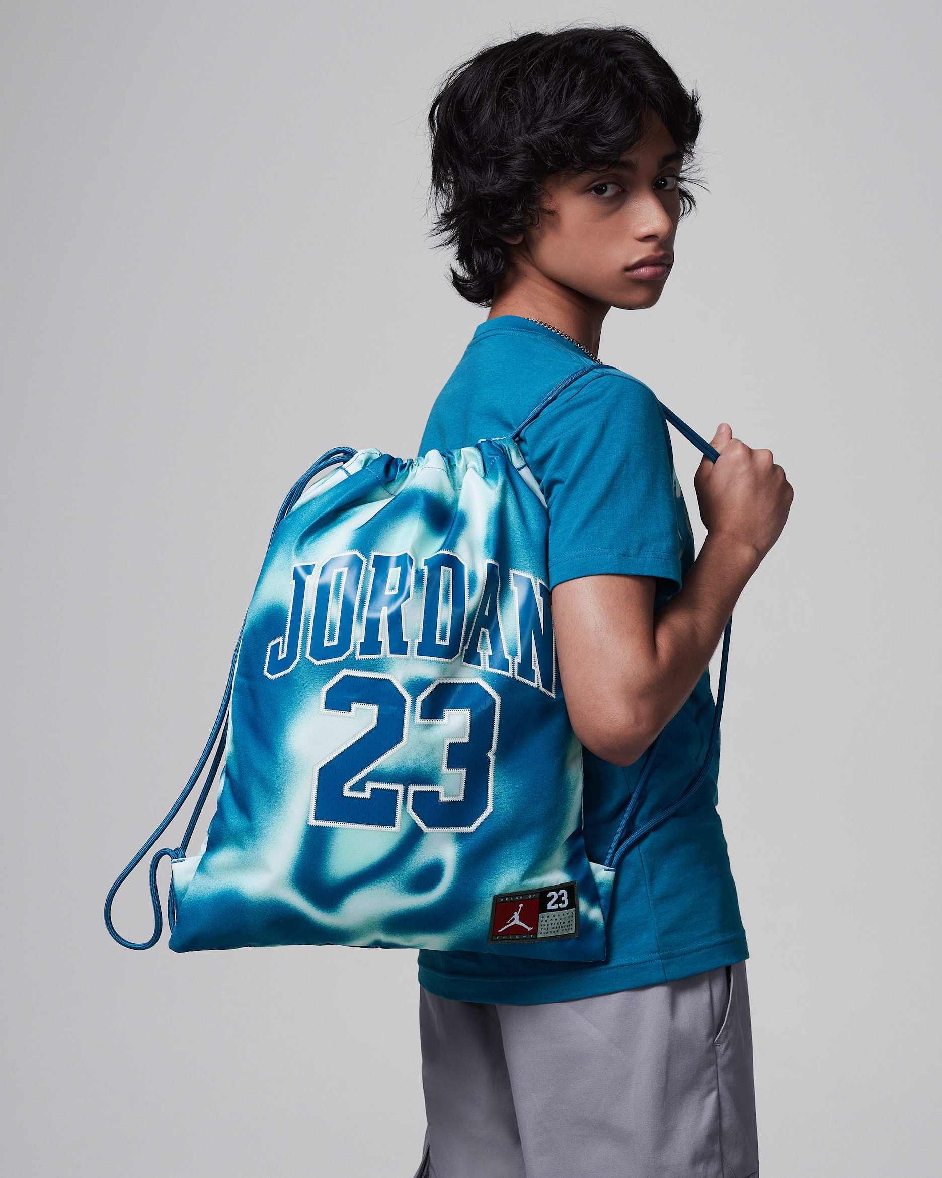 Jordan Big Kids' Jersey Gym Sack (8.25L) - Industrial Blue