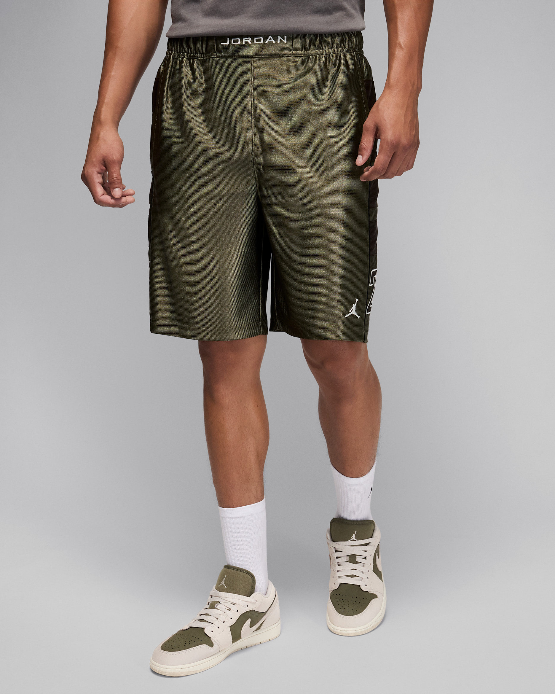 Jordan Brooklyn Cat Scratch Men's Shorts - Medium Olive/Baroque Brown/Sail