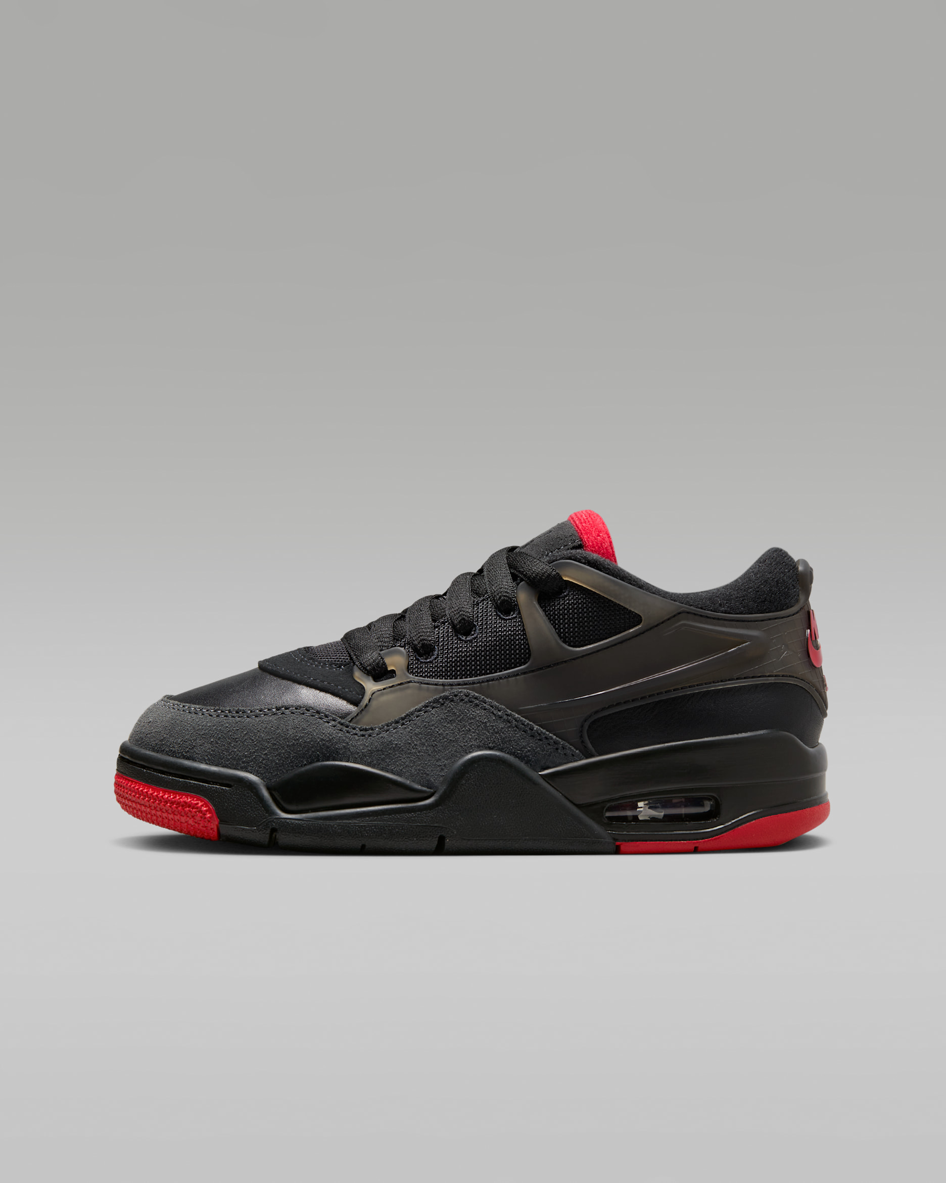 Air Jordan 4 RM Older Kids' Shoes - Black/Anthracite/Varsity Red