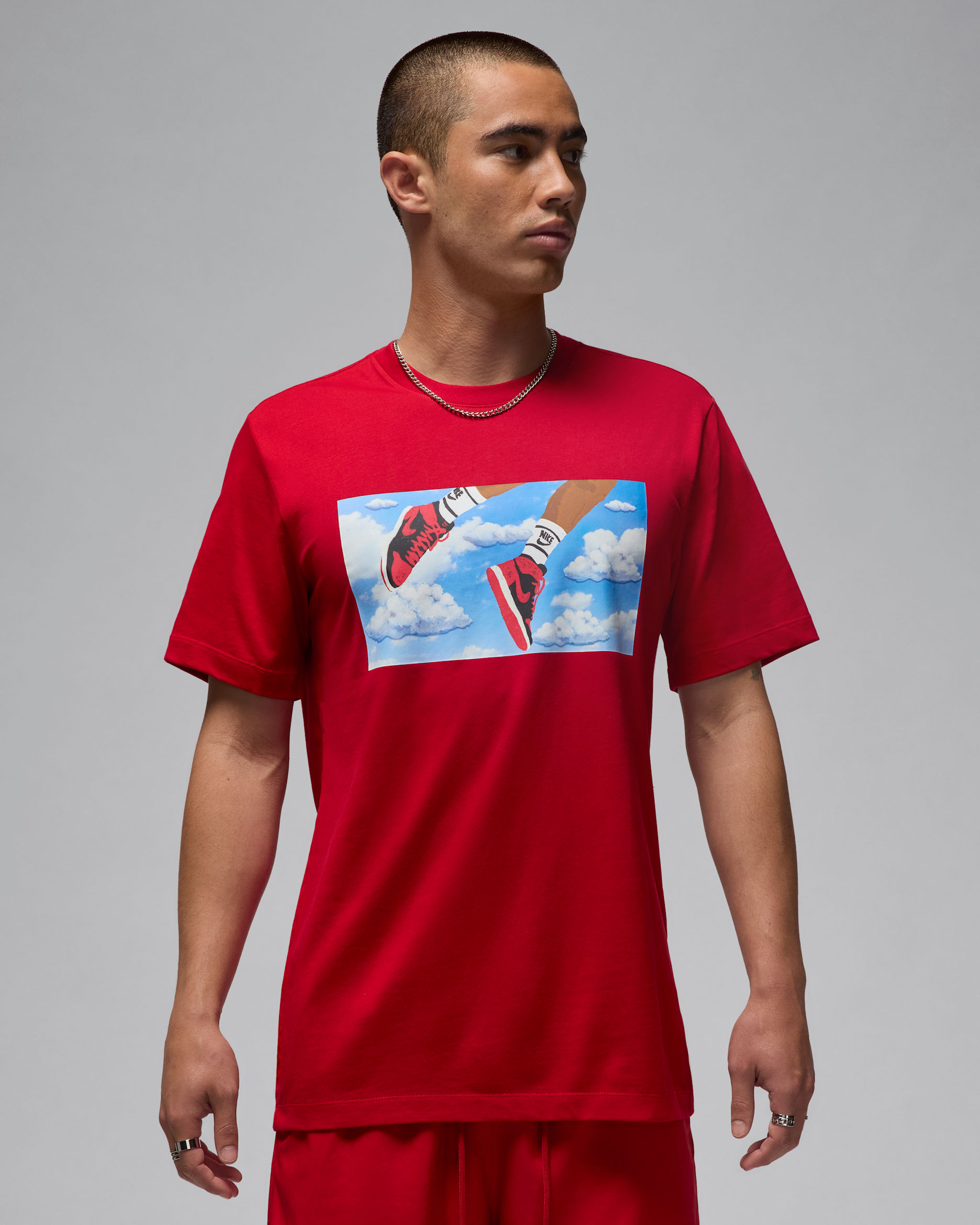 ジョーダン フライト エッセンシャル メンズ Tシャツ - ジムレッド/ブラック