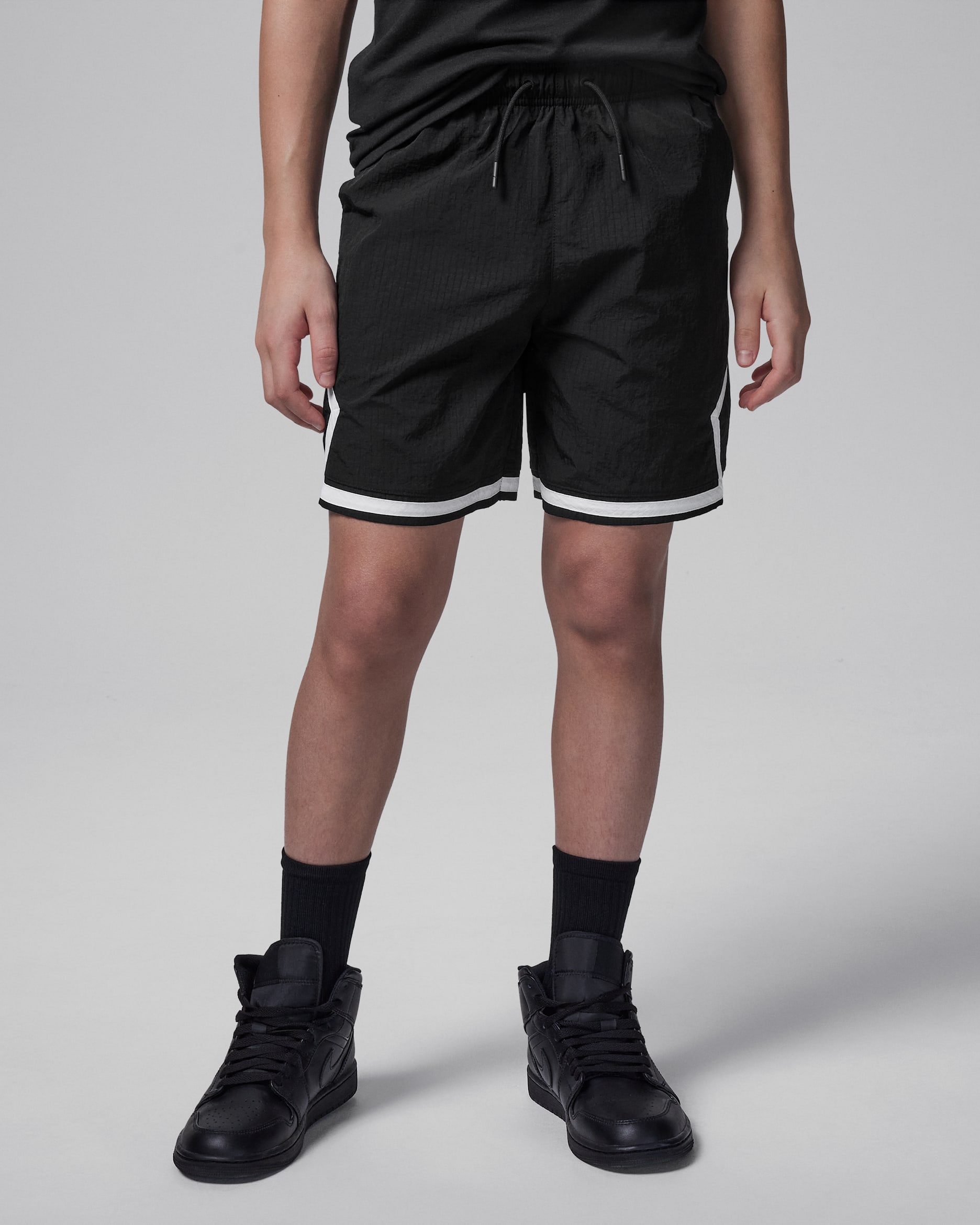 Jordan Older Kids' Poolside Woven Diamond Shorts - Black