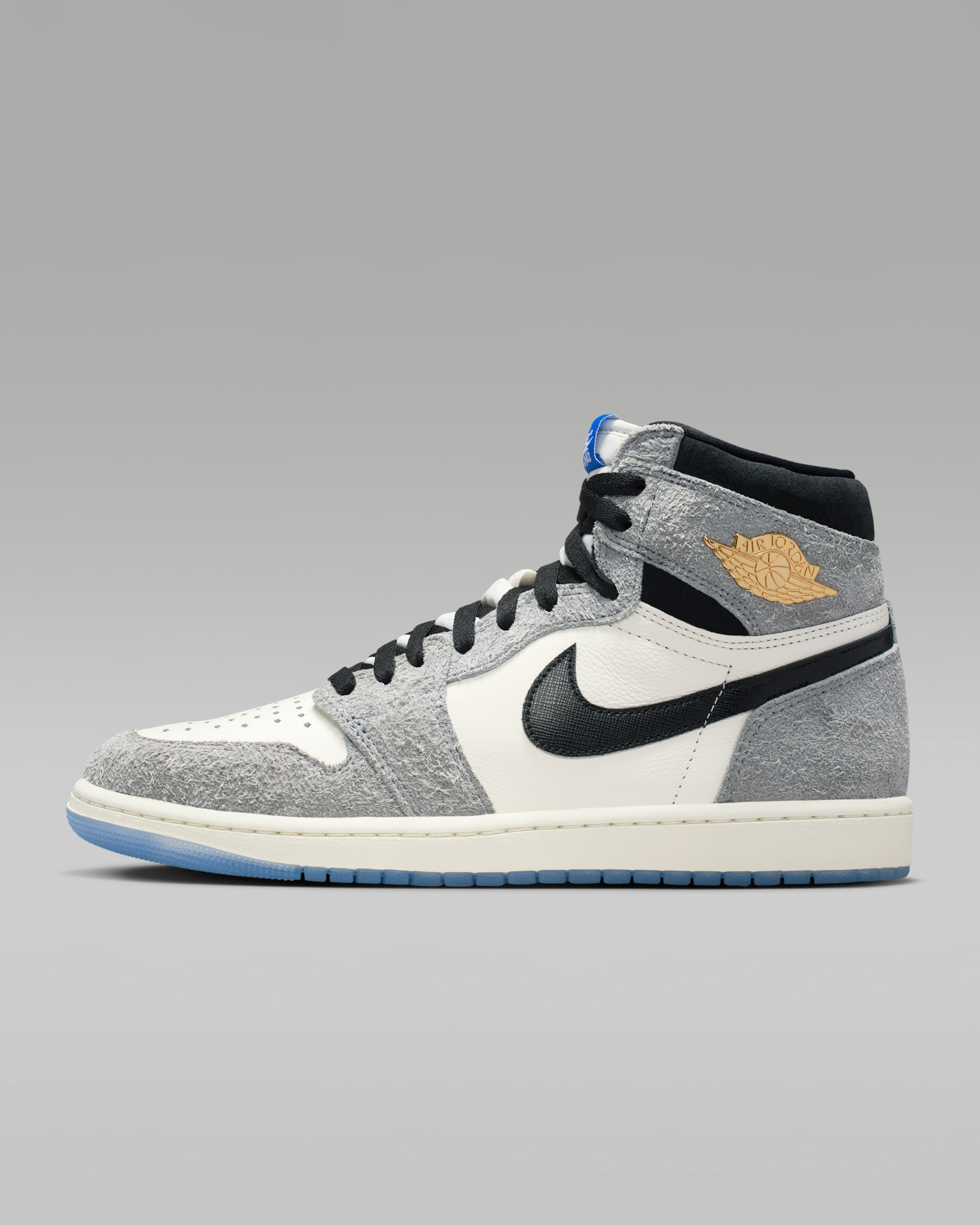 Air Jordan 1 Retro High OG Men's Shoes - Cool Grey/Sail/Game Royal/Black