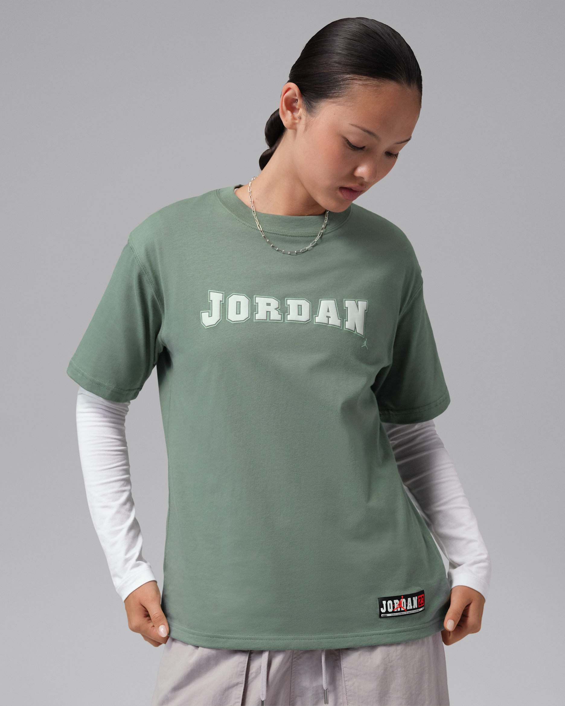 Jordan Brooklyn Women's Graphic T-Shirt - Clay Green/Sail