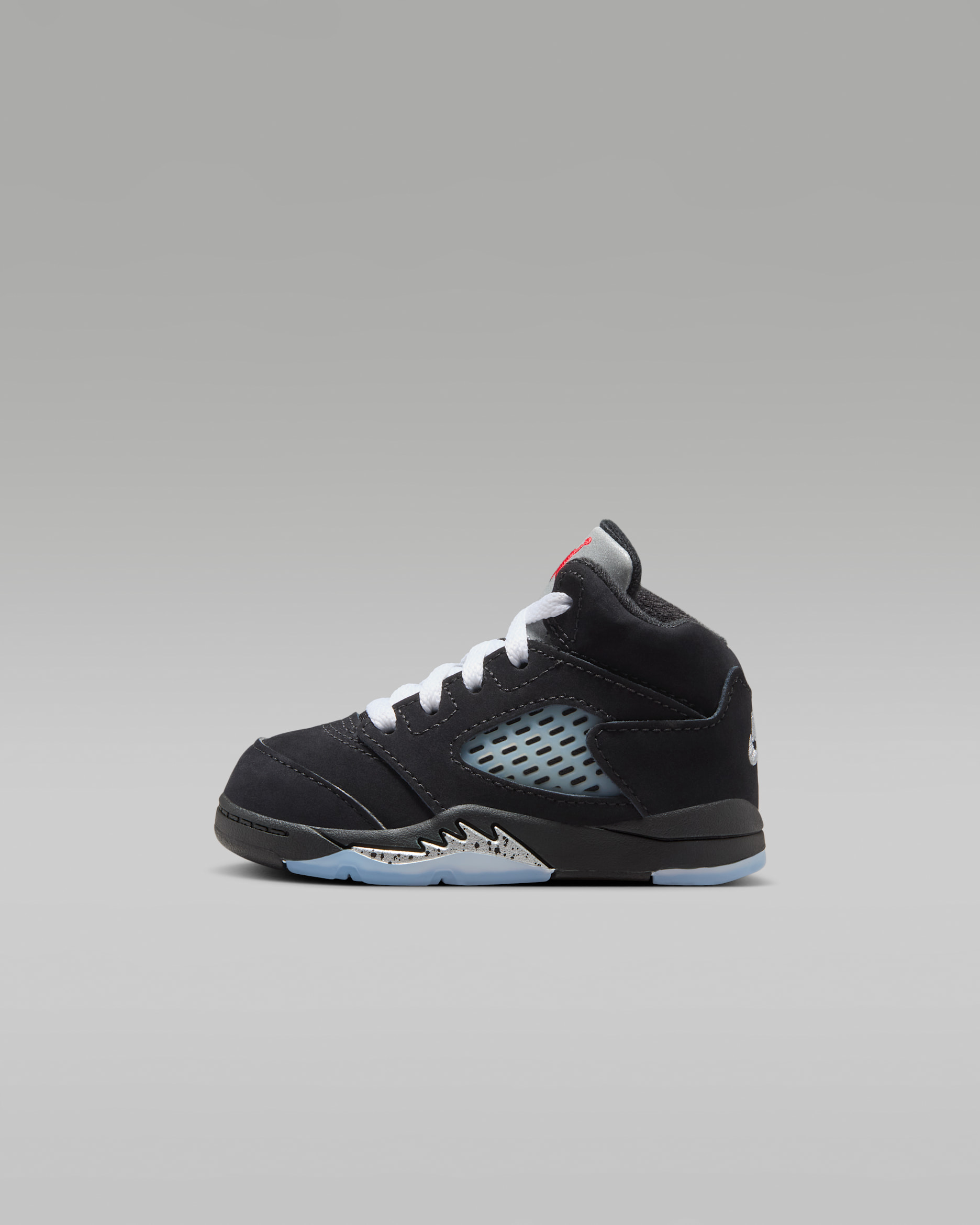 Jordan 5 Retro 'Reimagined' Baby/Toddler Shoes - Black/Metallic Silver/Fire Red/White