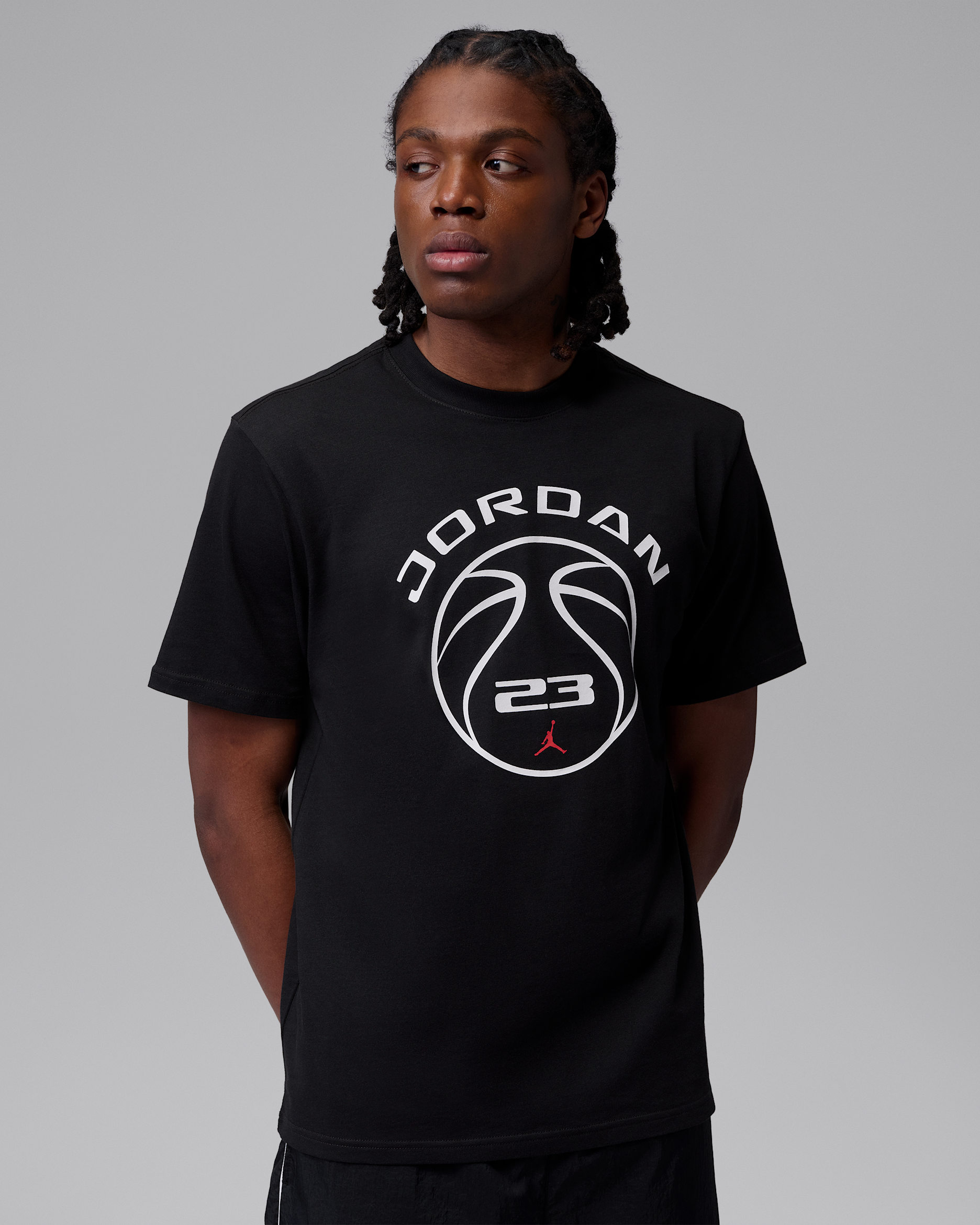 Jordan Sport Men's Dri-FIT Graphic T-Shirt - Black/University Red