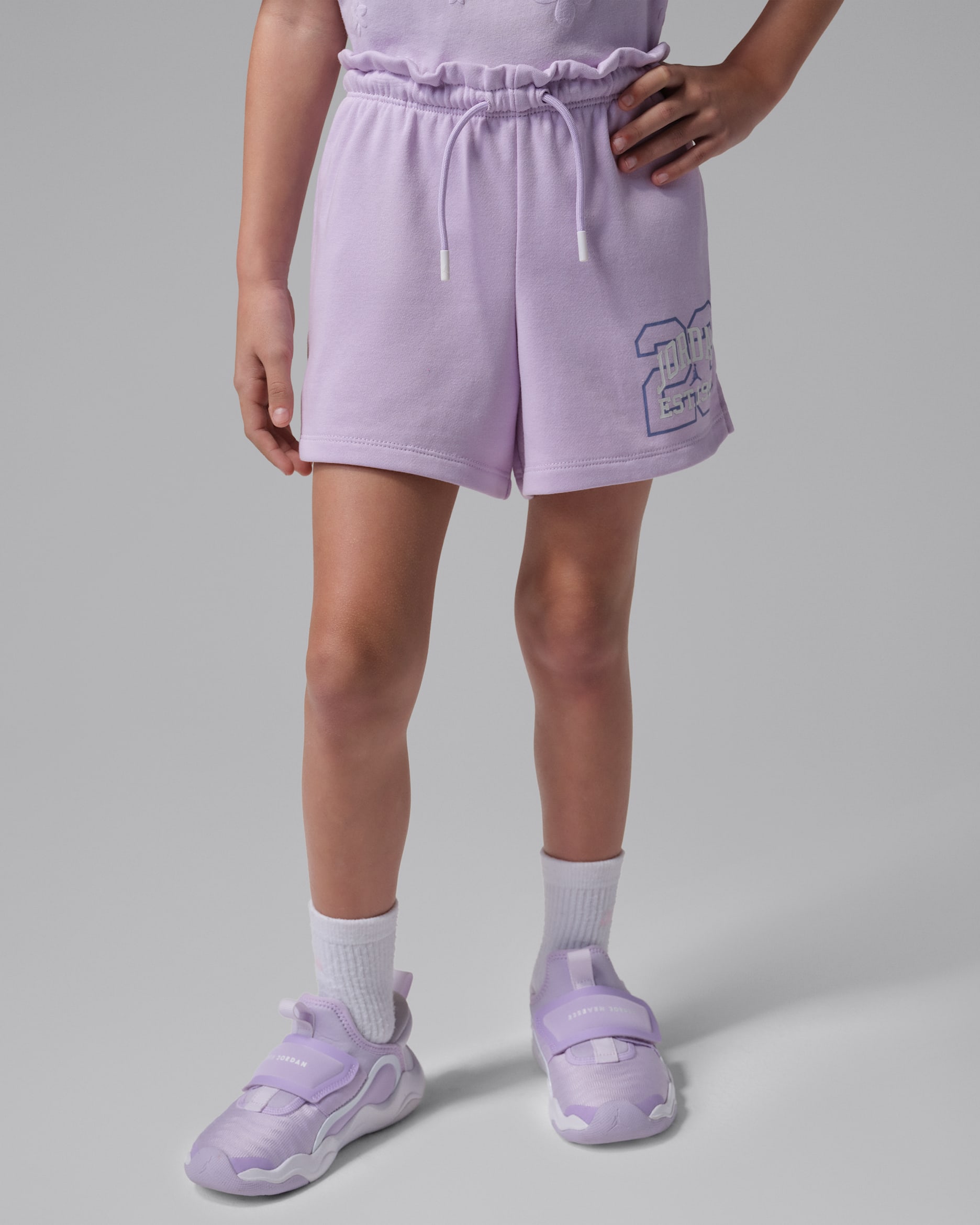 Jordan Secret Diary Little Kids' Paperbag Shorts - Violet Mist