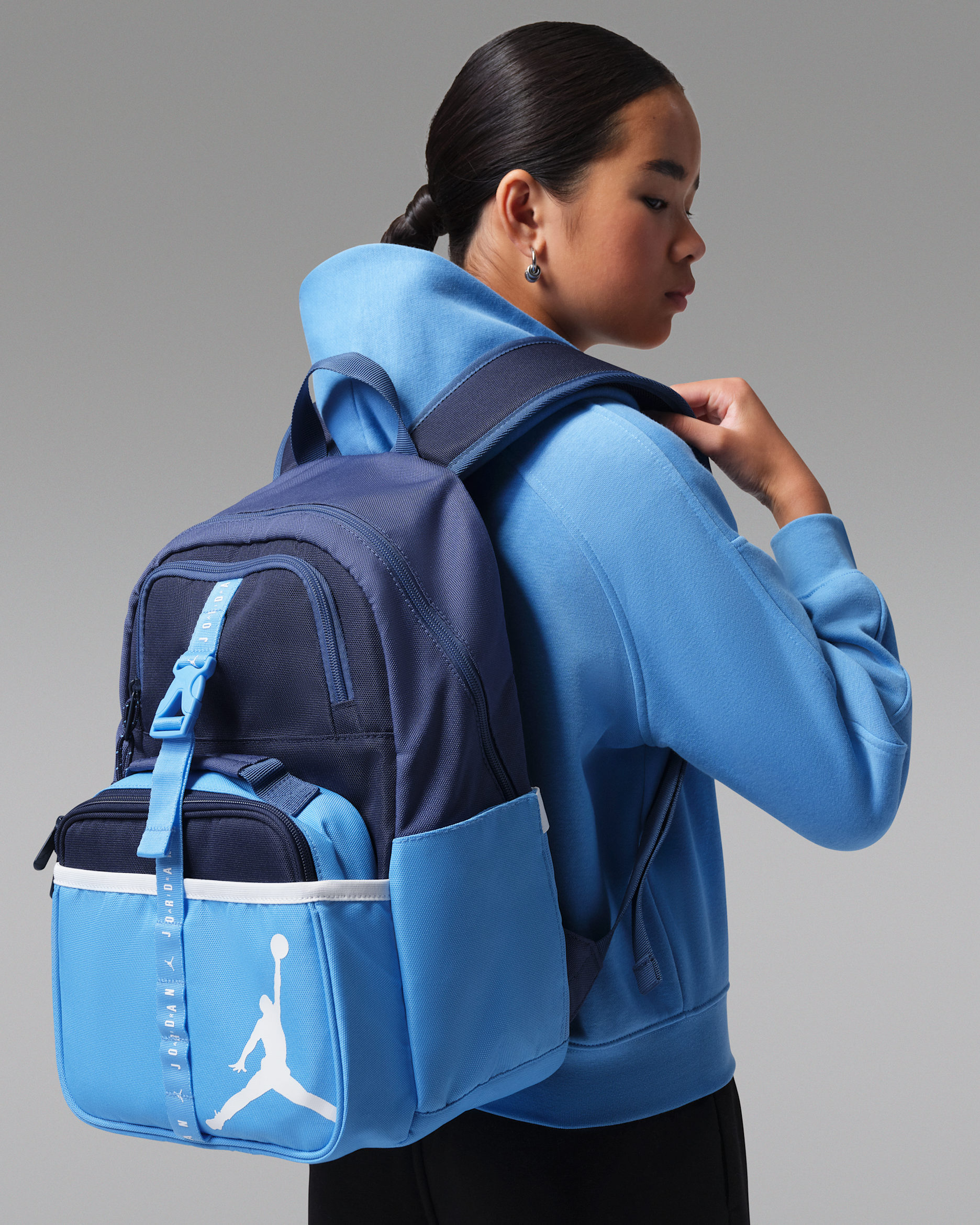 Air Jordan Big Kids' Backpack (18L) and Lunch Bag (3L) - University Blue