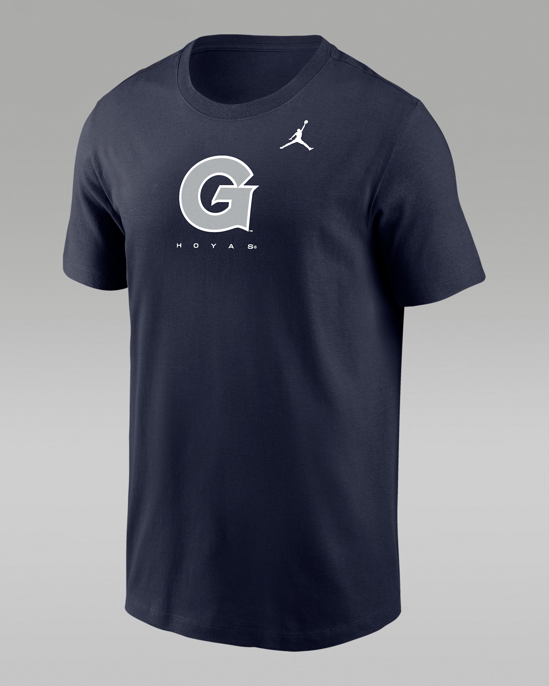 Playera universitaria marca Jordan Dri-FIT para hombre Georgetown Half Court Basketball - Gris