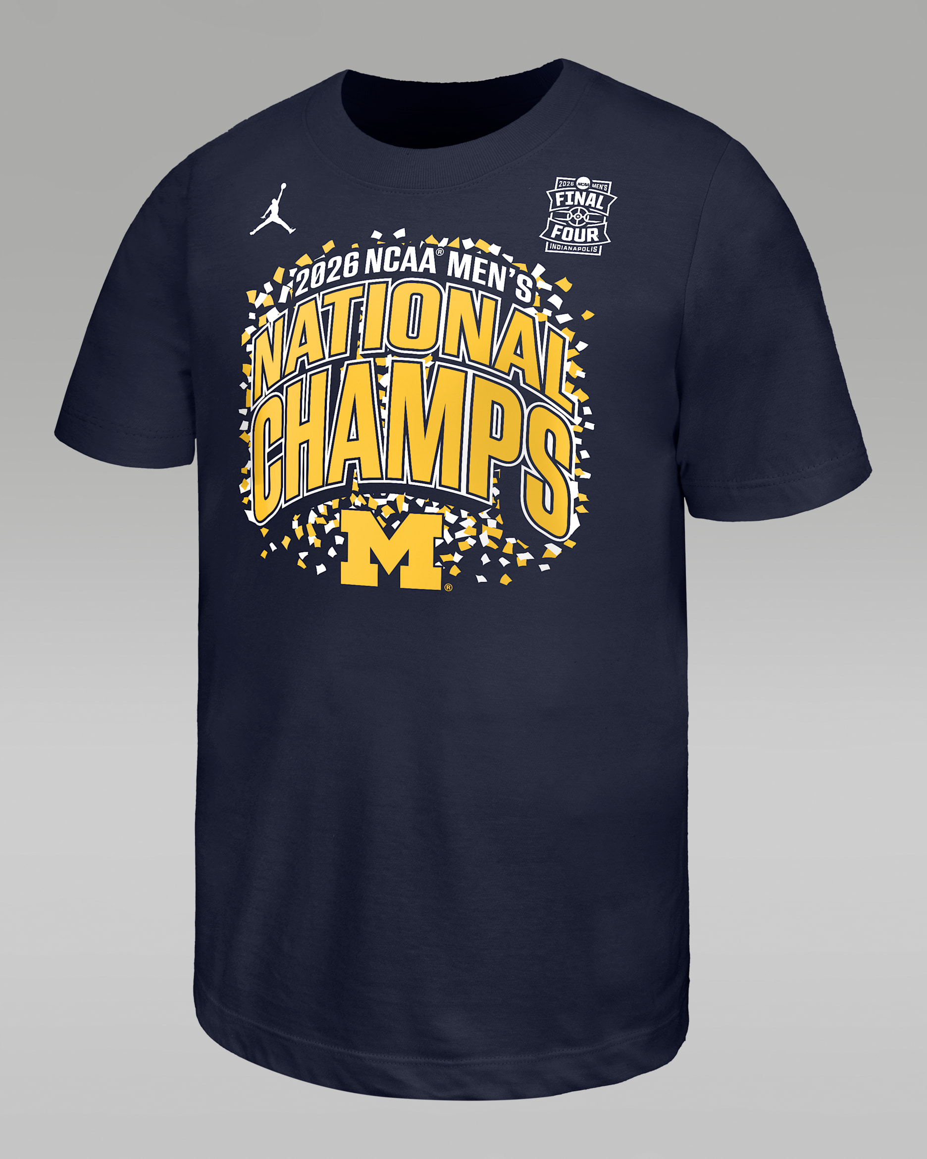 Michigan (Men's Team) Big Kids' Jordan College T-Shirt - Navy