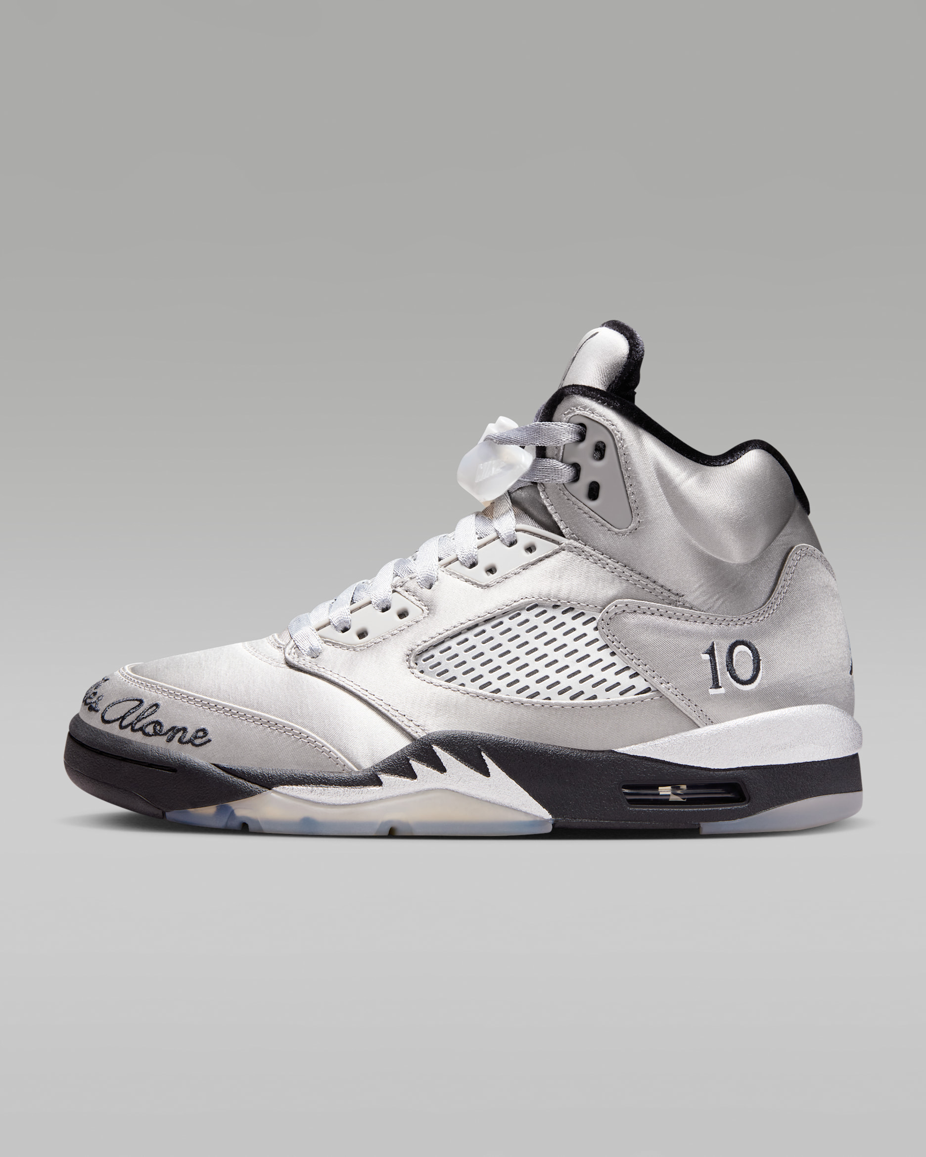 Air Jordan 5 Retro «Wings» damesko - Medium Grey/Metallic Silver/Svart