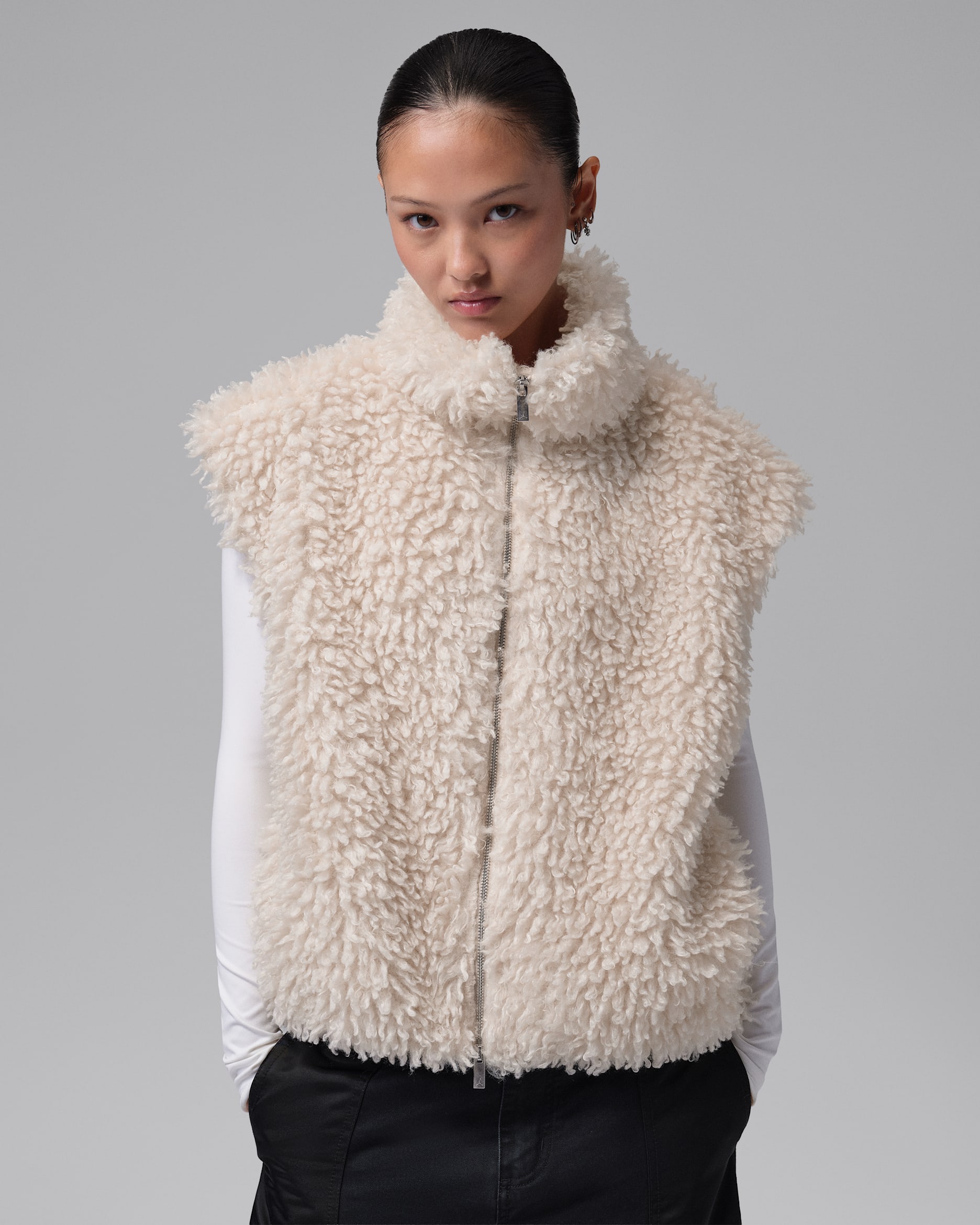 Jordan Flight Fleece Women's Gilet - Pearl White