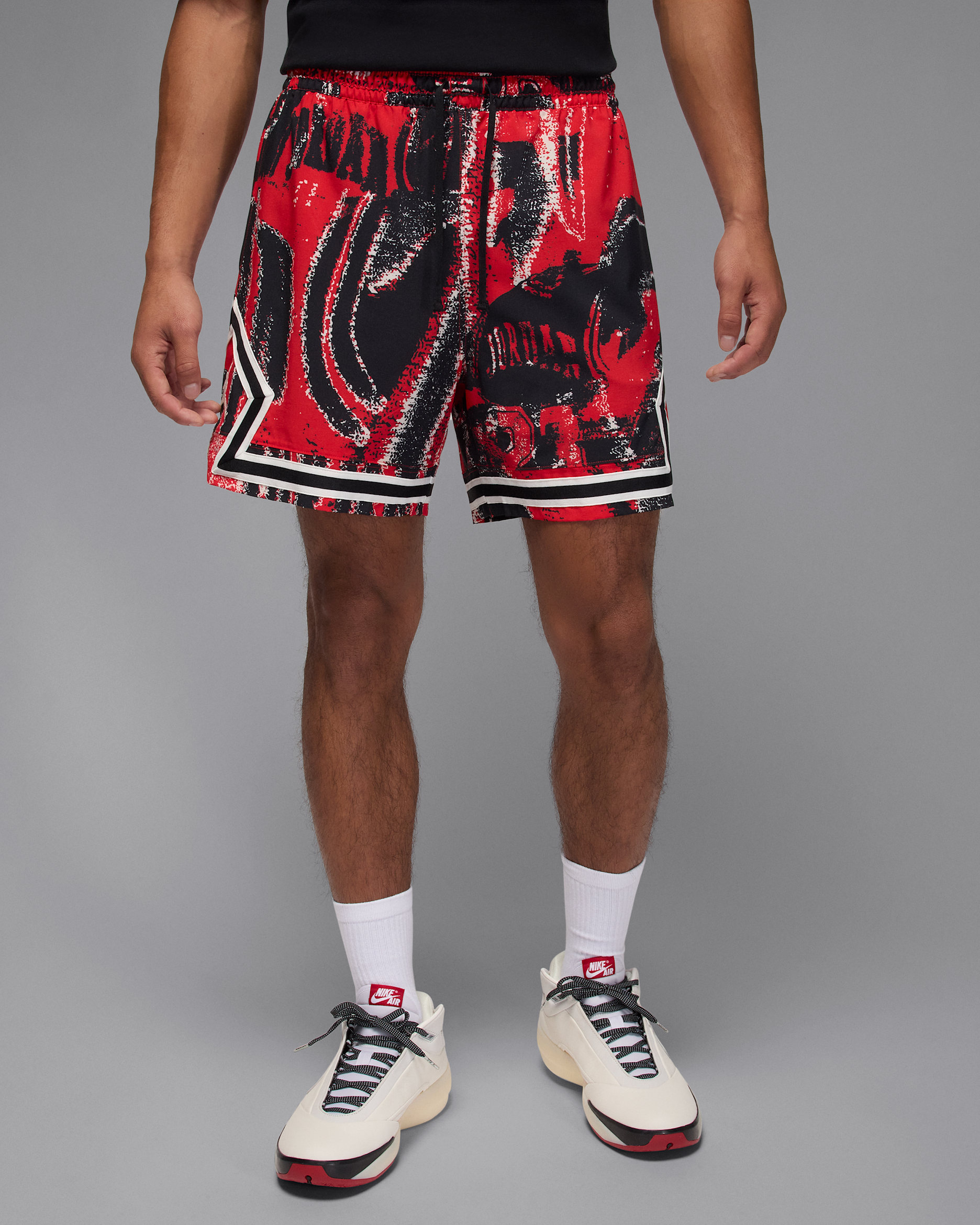 Shorts Dri-FIT Diamond para hombre Jordan Sport - Negro/Rojo universitario