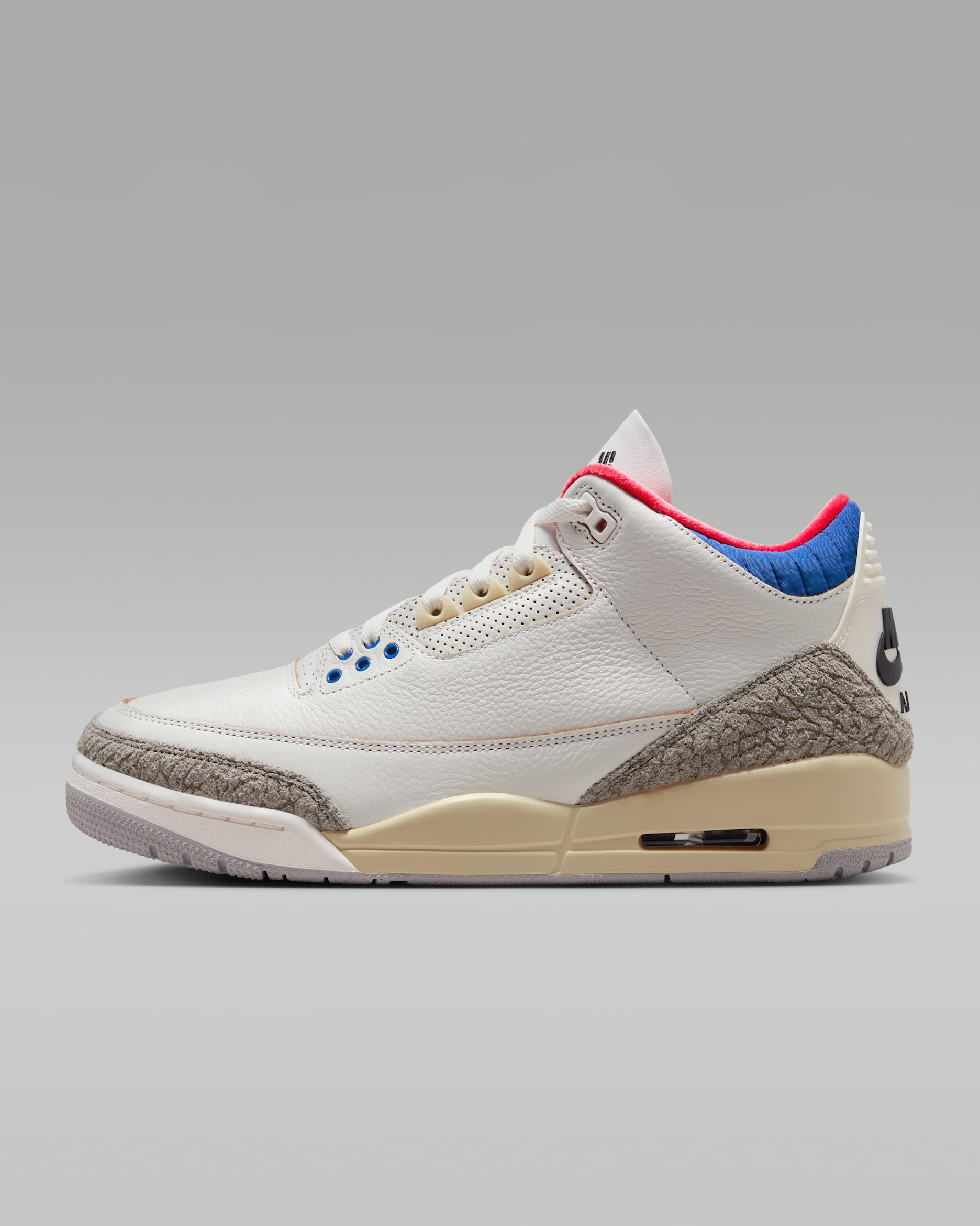 Ανδρικά παπούτσια Air Jordan 3 Retro - Λευκό/Sport Royal/Challenge Red/Μαύρο