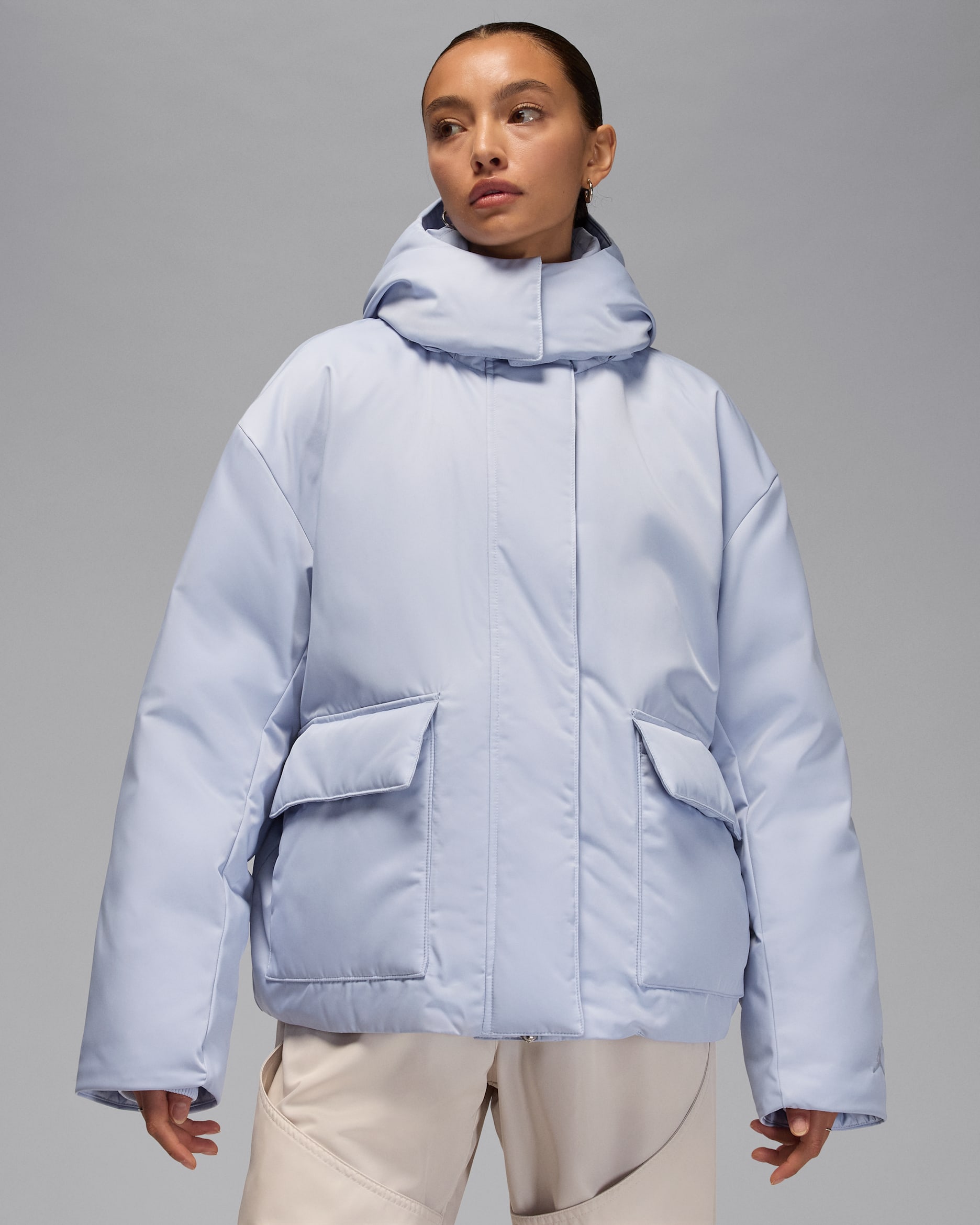 Chamarra de plumas para mujer Jordan Flight - Fantasma