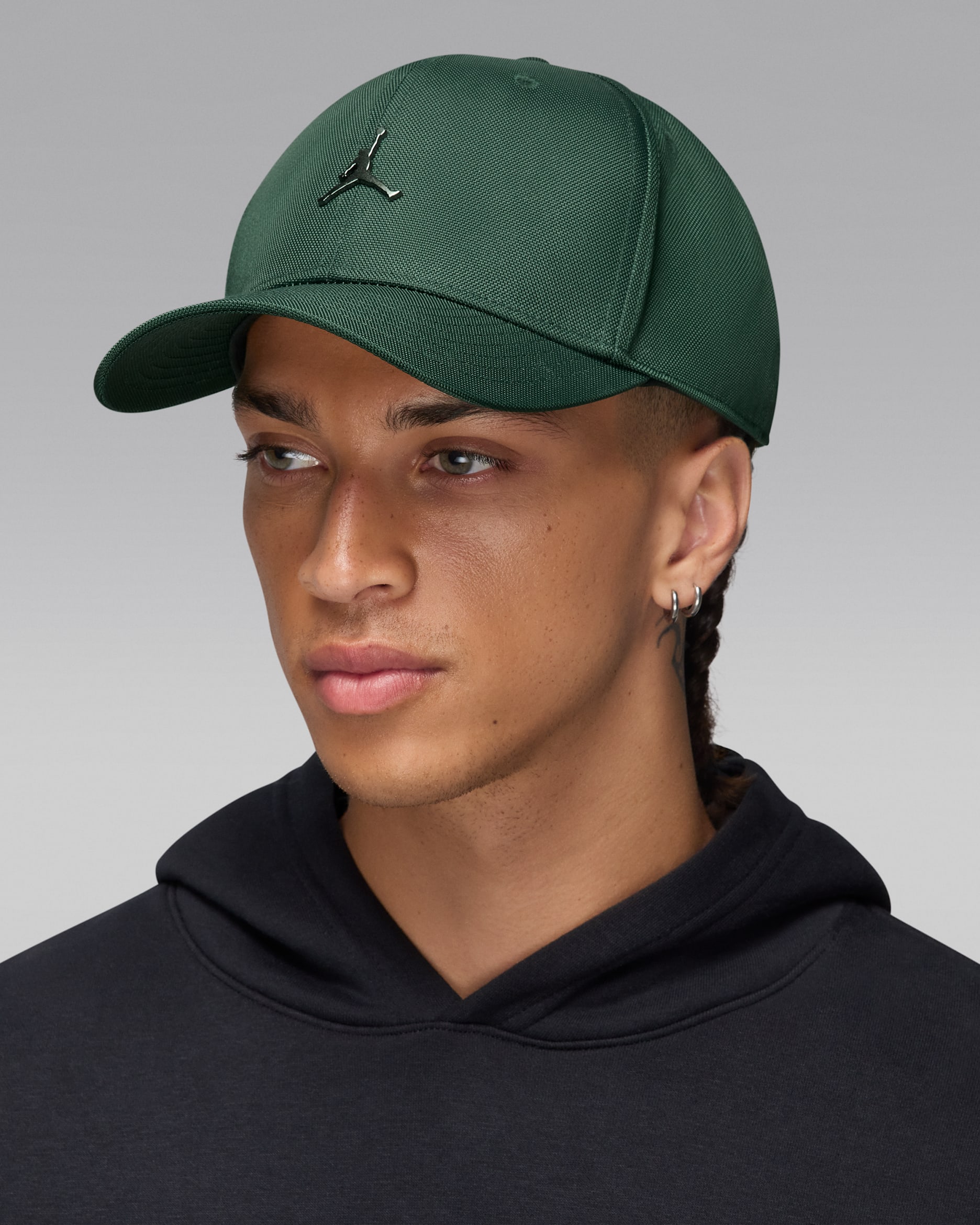 Casquette structurée Jordan Rise avec Jumpman en métal - Midnight Green