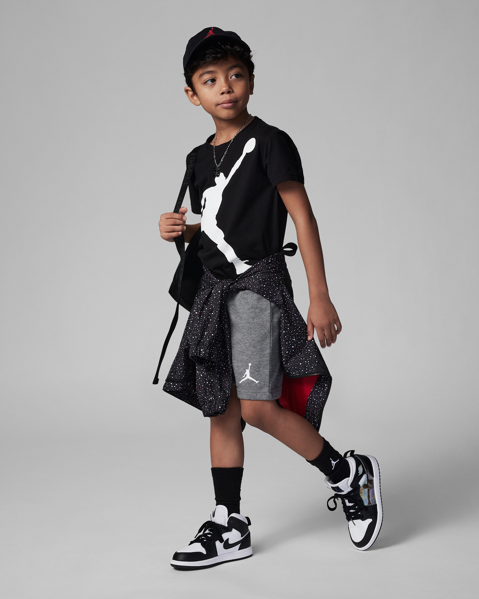 Jordan Little Kids' Jumpman 2-Piece Shorts Set - Carbon Heather