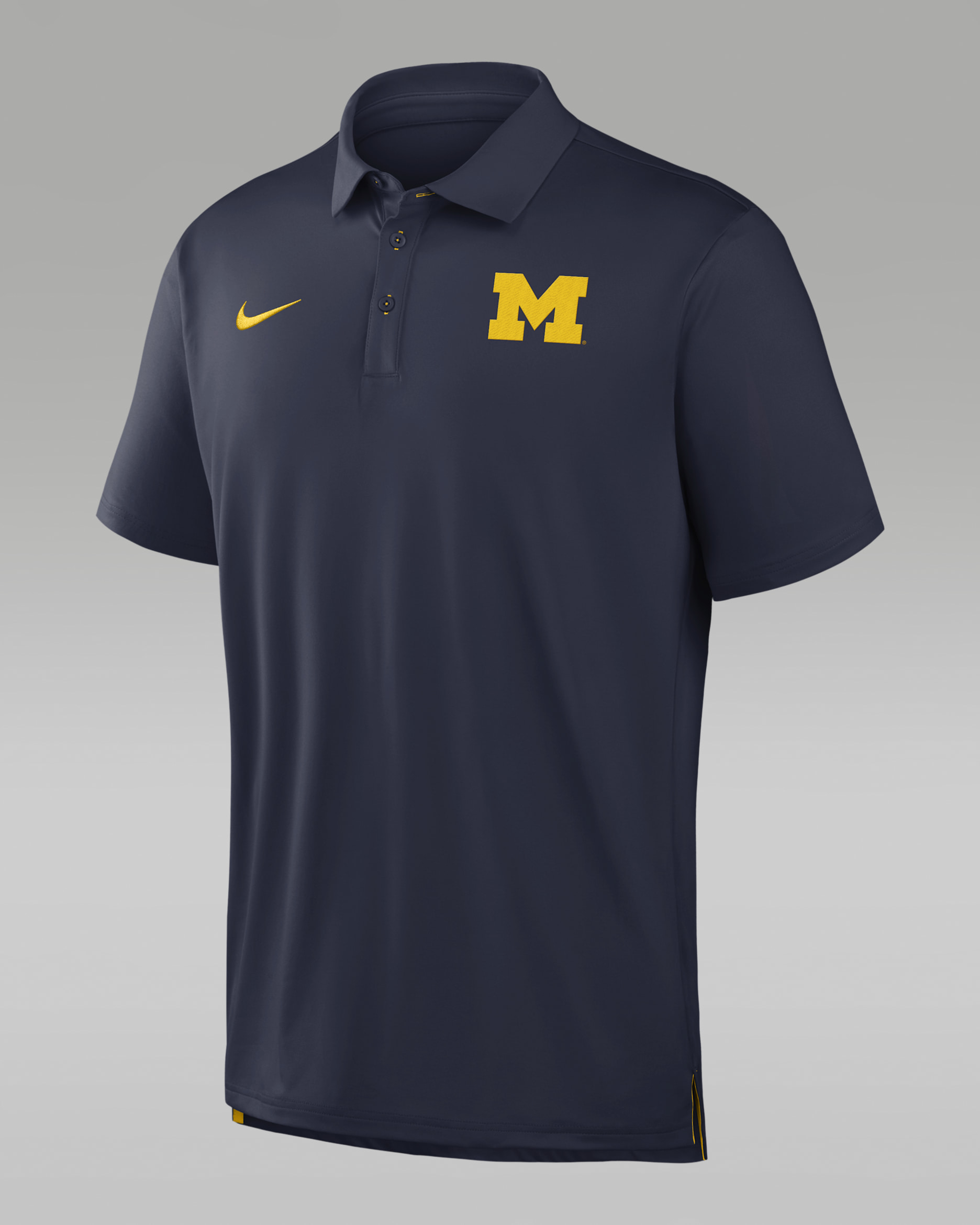 Michigan Tour Men's Jordan Brand Dri-FIT College Polo - College Navy/Amarillo